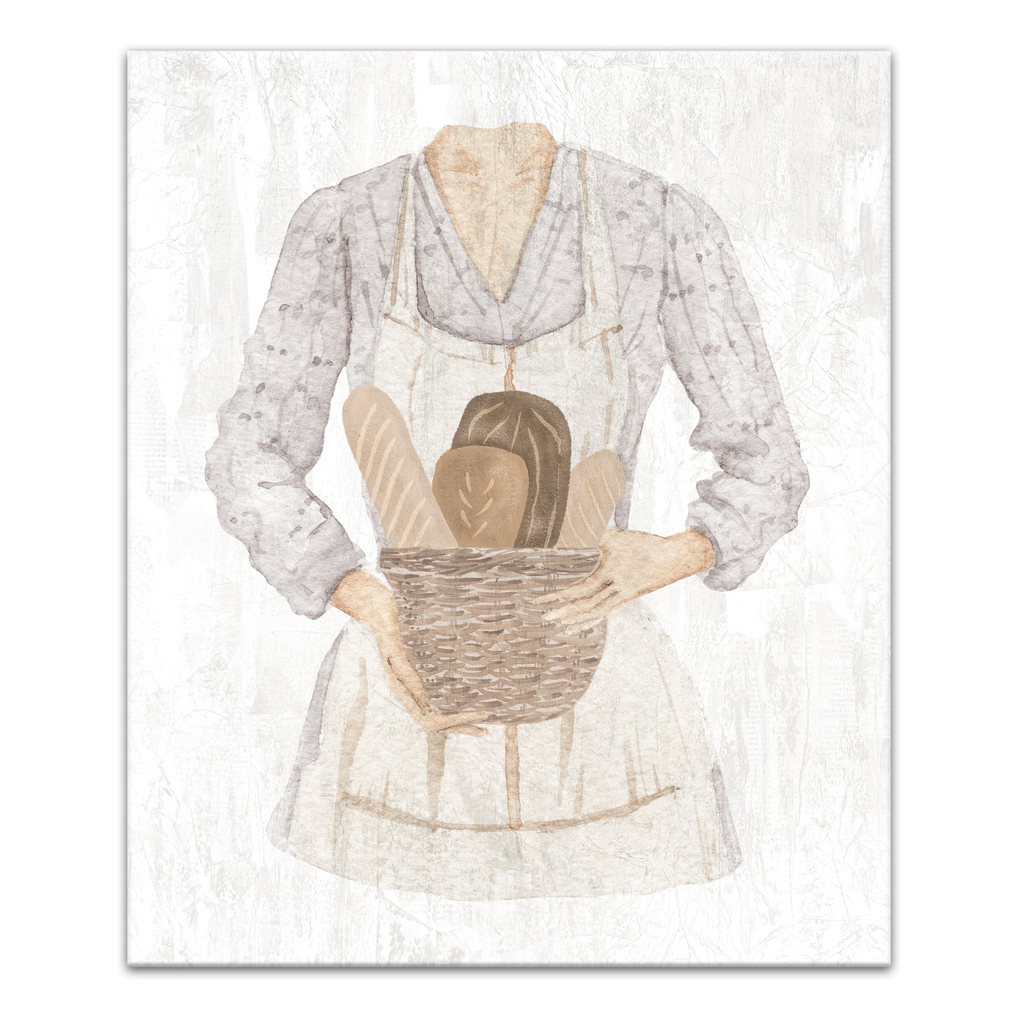 Bread Baker 20" x 24" Canvas Wall Art