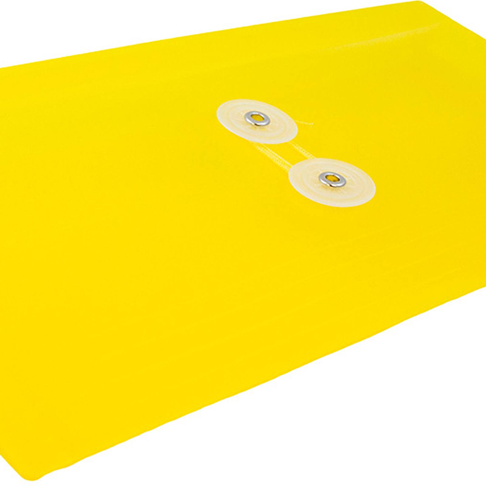 JAM Paper 5.25&#x22; x 10&#x22; Plastic #10 Business Envelope with Button and String Closure, 24ct.