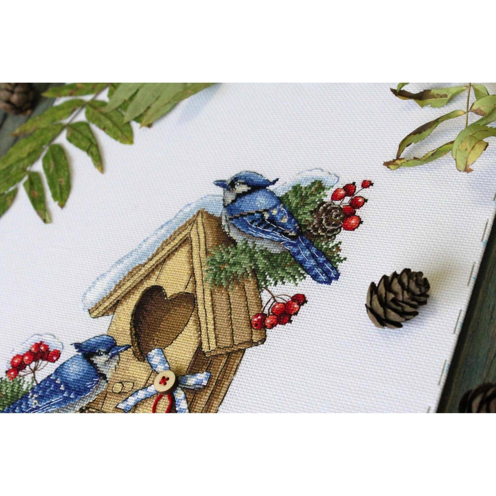 Oven Rabbit With Tulips Cross Stitch Kit