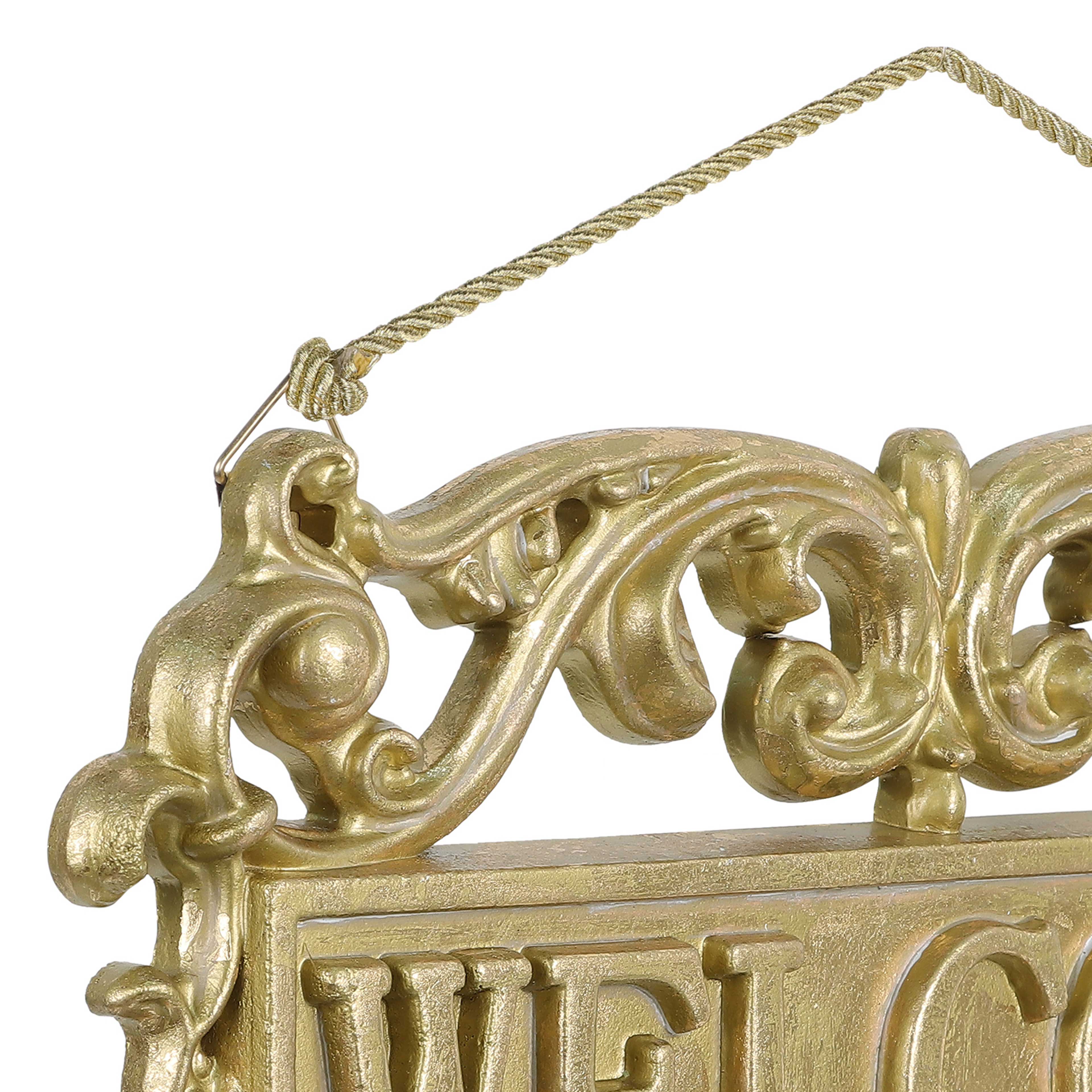 15" Gold Welcome Sign Wall Décor by Ashland®