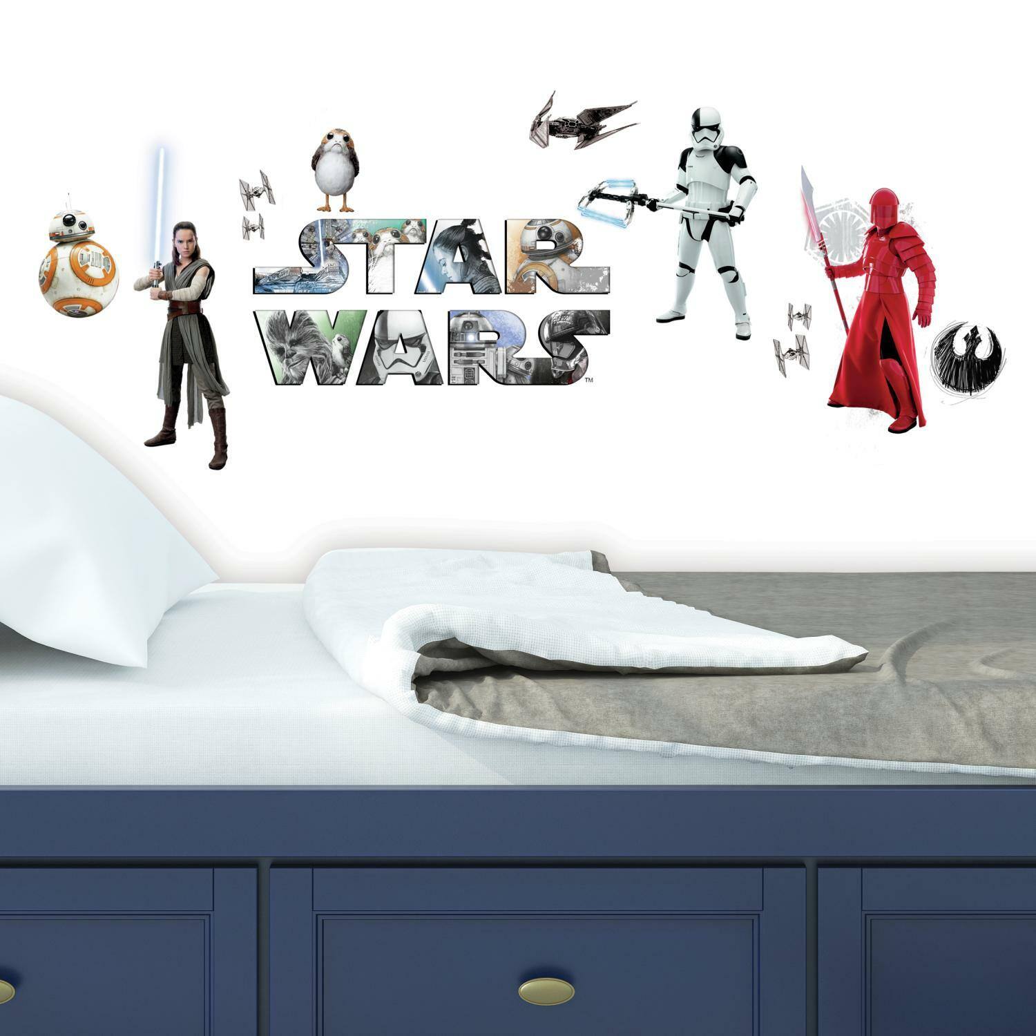 RoomMates Star Wars&#x2122; The Last Jedi Peel &#x26; Stick Wall Decals