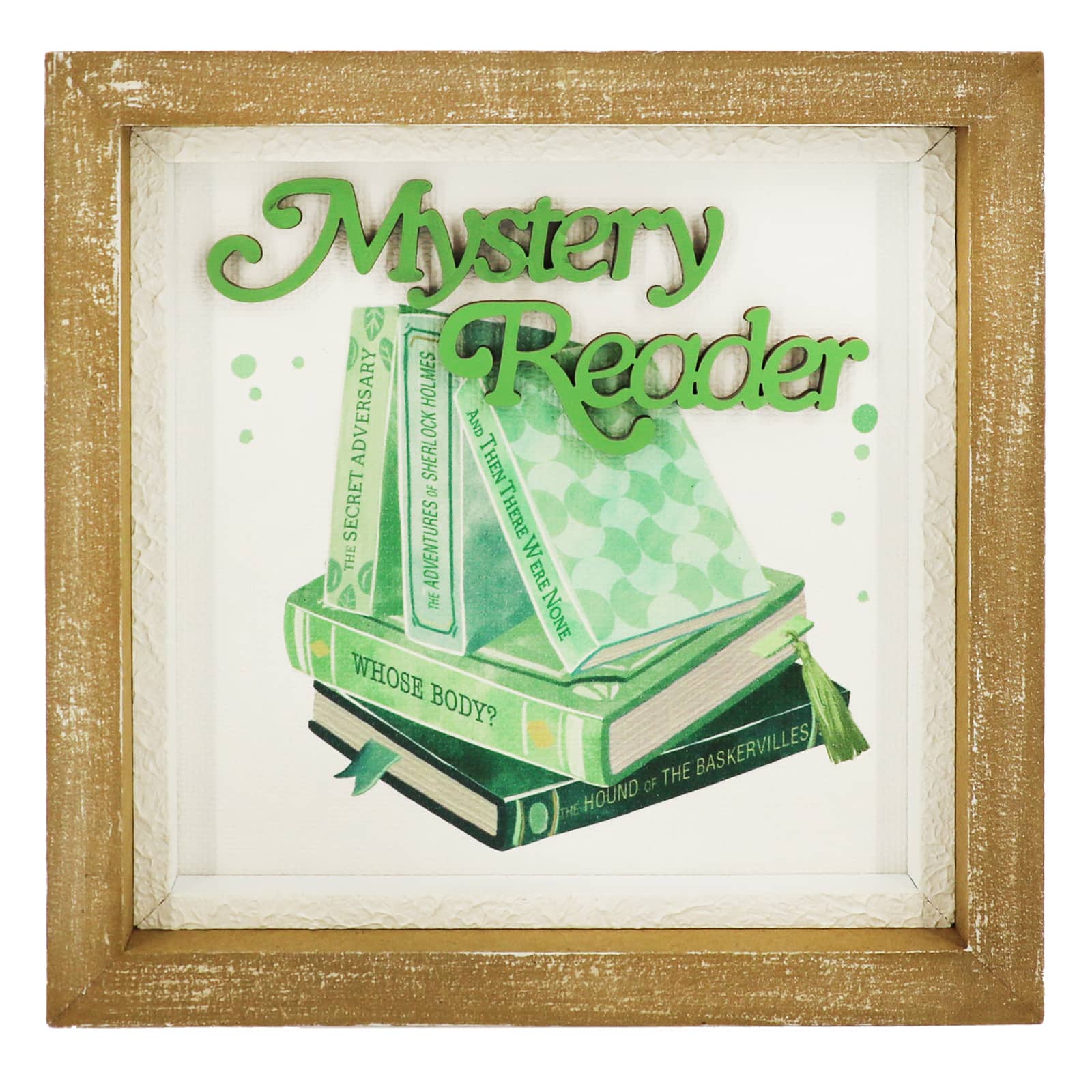 6.25" Mystery Reader Wooden Tabletop Décor by Ashland®