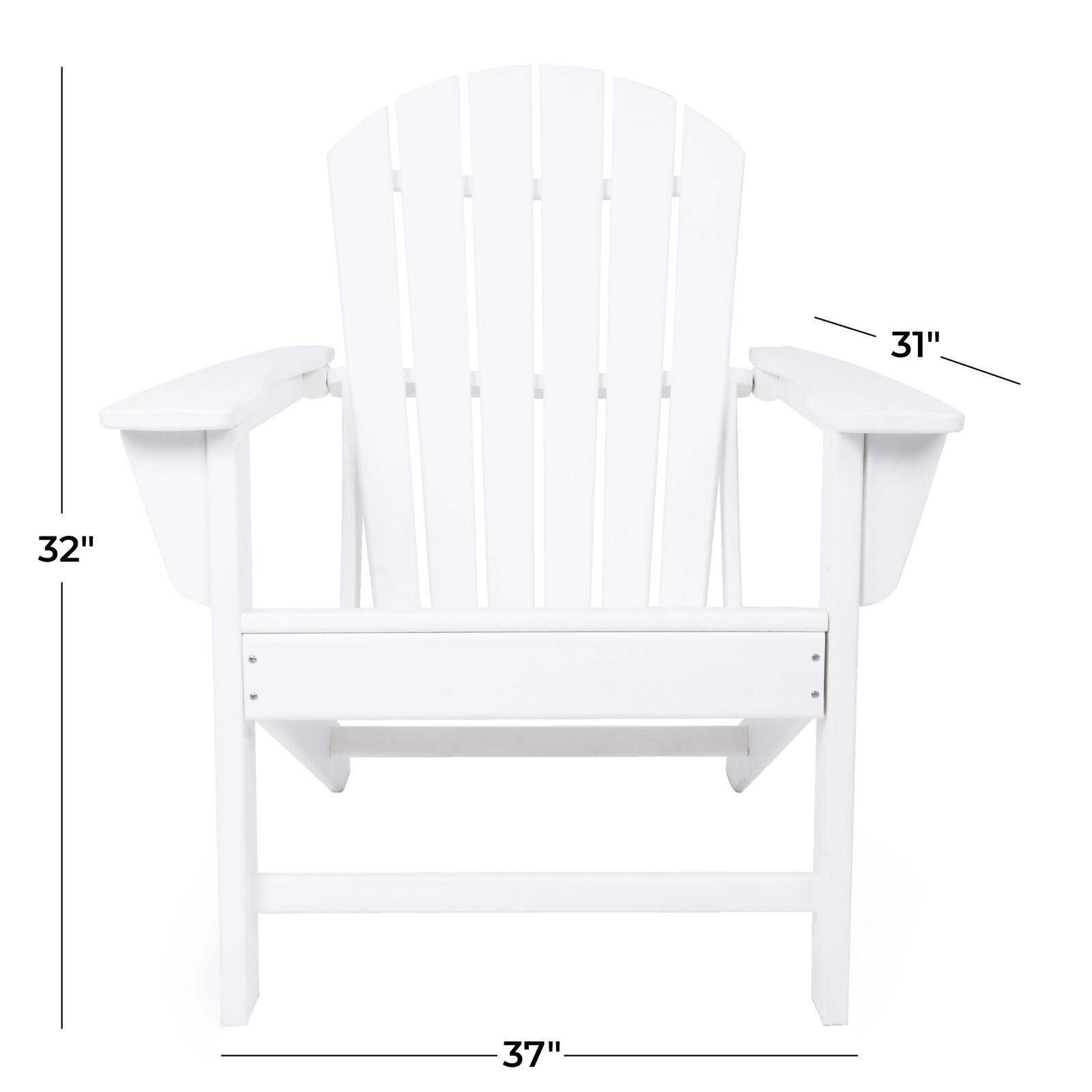 White Traditional Adirondack Chair