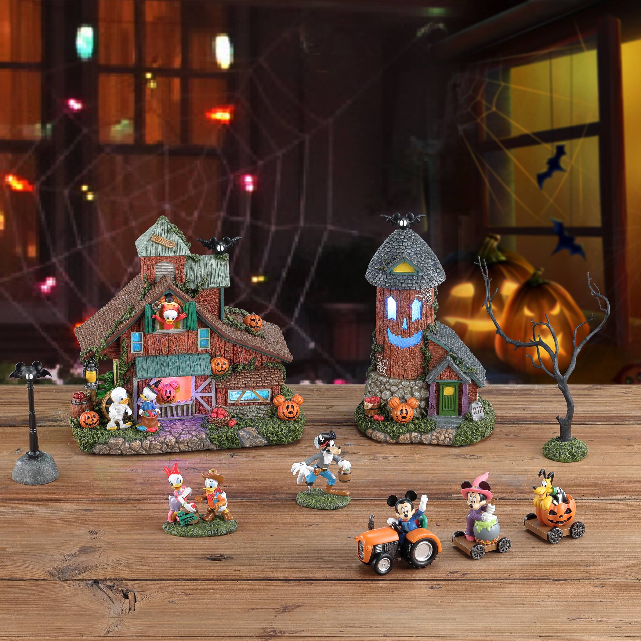 Disney&#xAE; Mickey Mouse &#x26; Friends Halloween Village, 9ct.