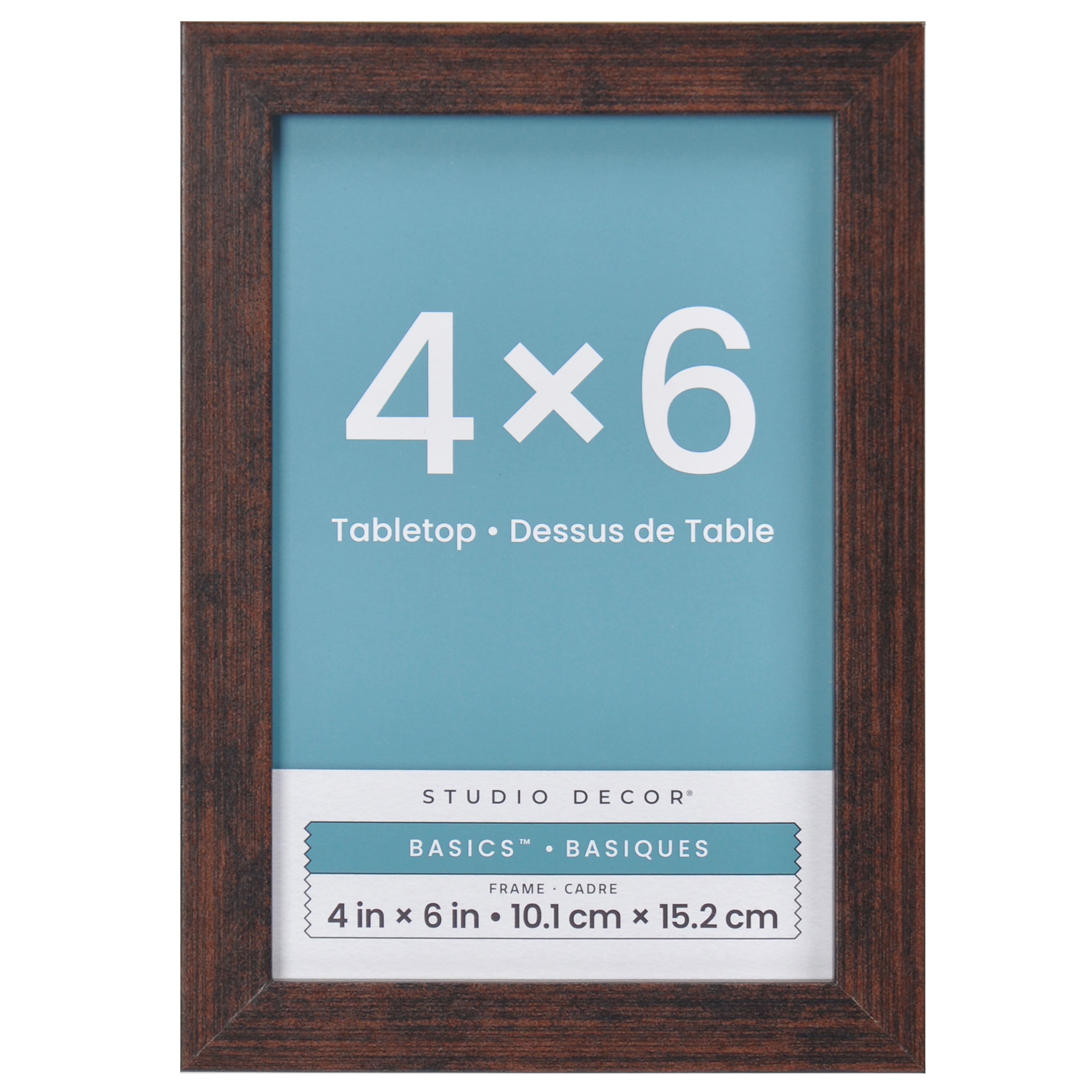 Basics&#x2122; Woodgrain Tabletop Linear Frame by Studio D&#xE9;cor&#xAE;