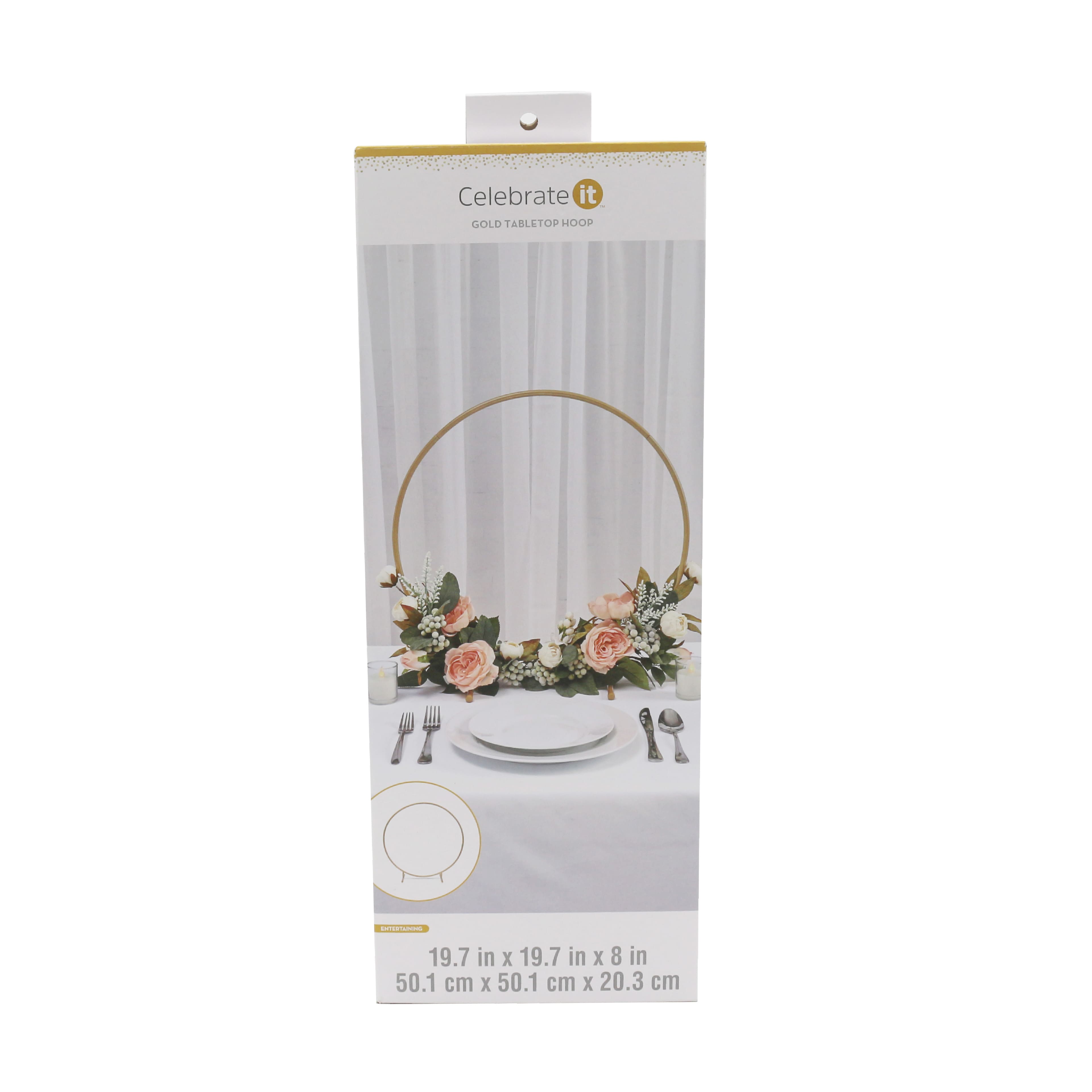 19.75&#x22; Gold Tabletop Hoop by Celebrate It&#x2122;