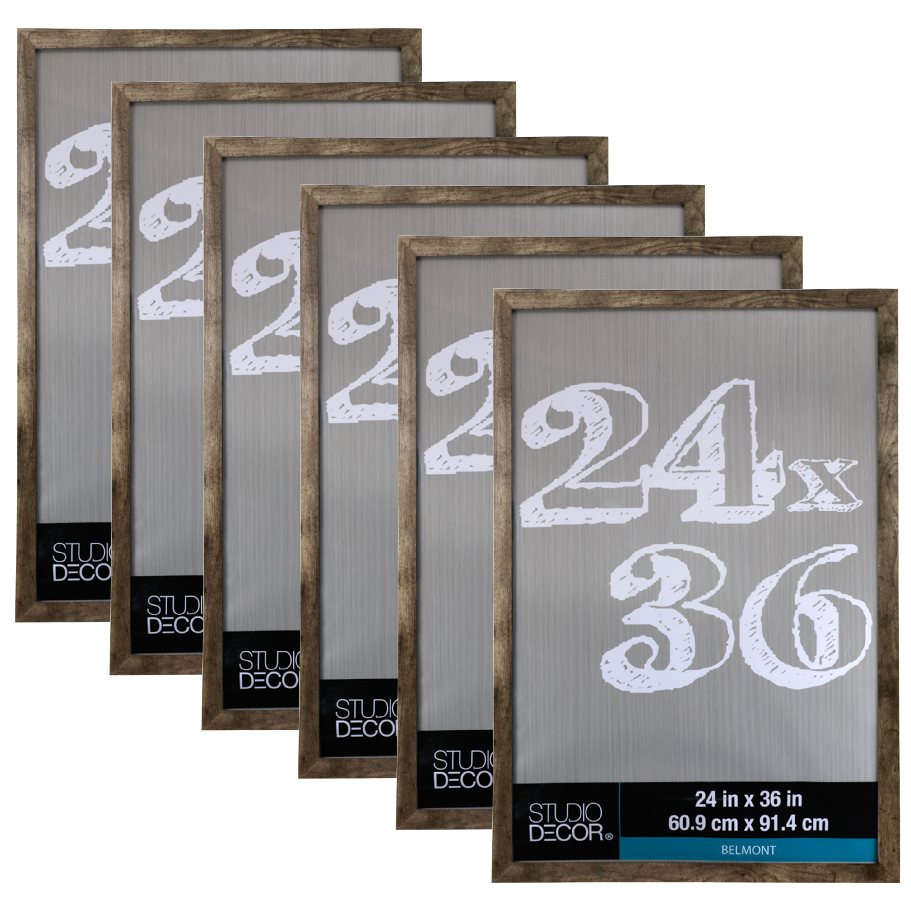 6 Pack: Gray 24&#x22; x 36&#x22; Belmont Frame by Studio D&#xE9;cor&#xAE;
