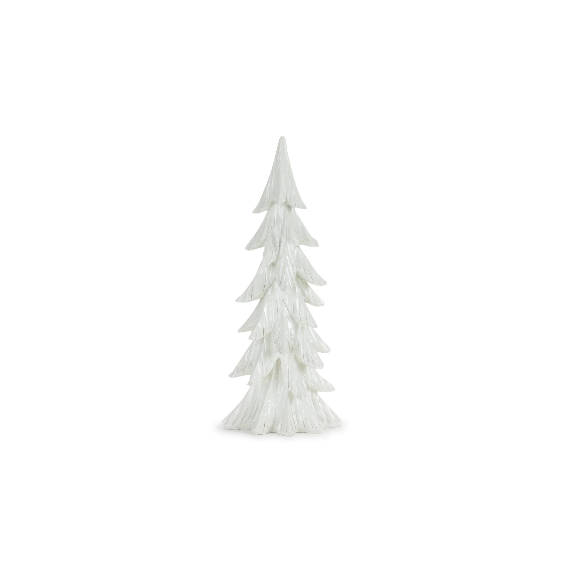 White Sculpted Holiday Tree D&#xE9;cor Set, 14.75&#x22;, 18.25&#x22; &#x26; 24&#x22;