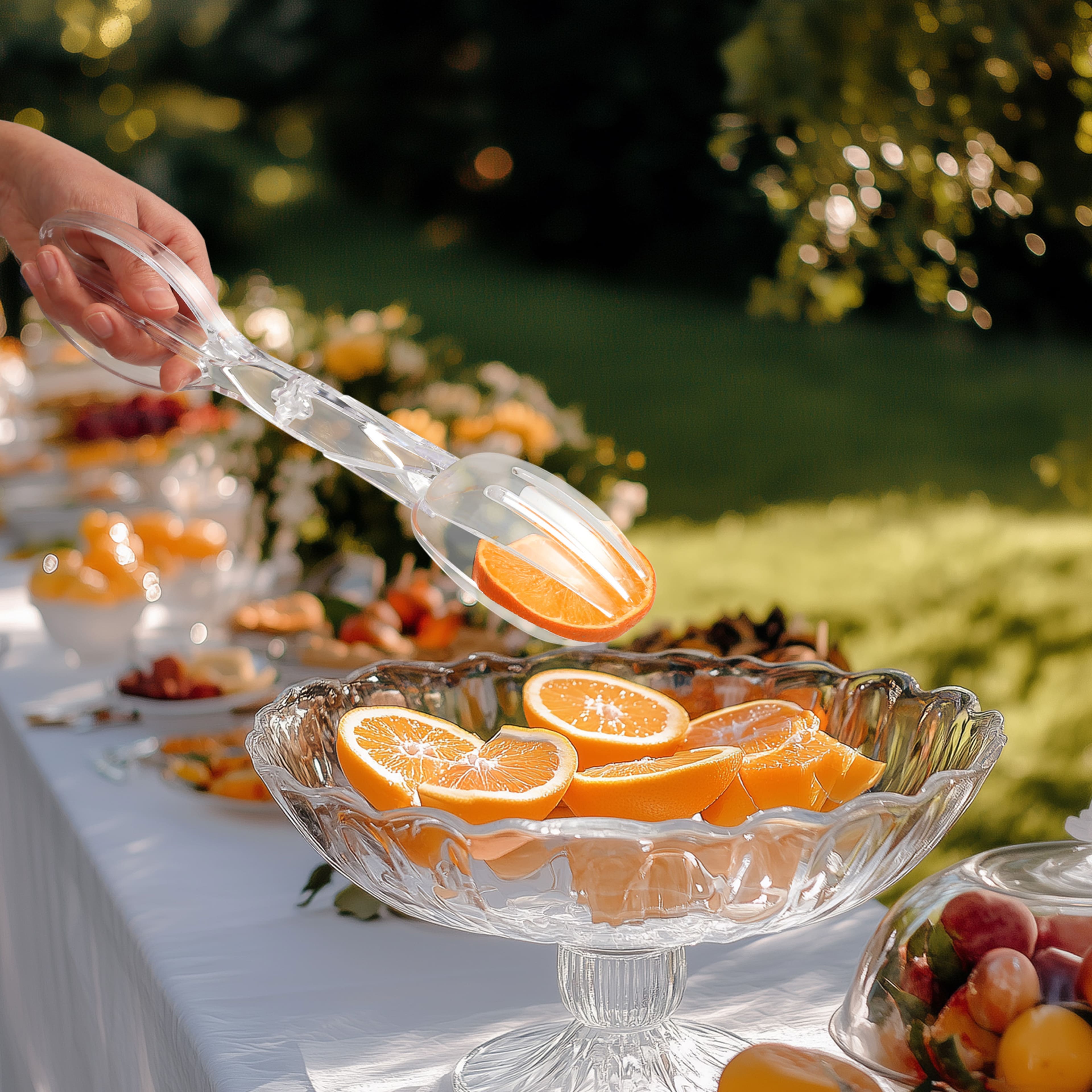 Clear Plastic Salad Tongs by Celebrate It™