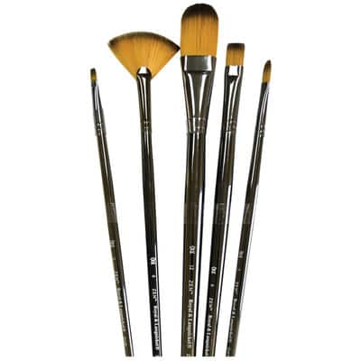 Zen™ Series 43 Long Handle 5 Piece Brush Set | Michaels