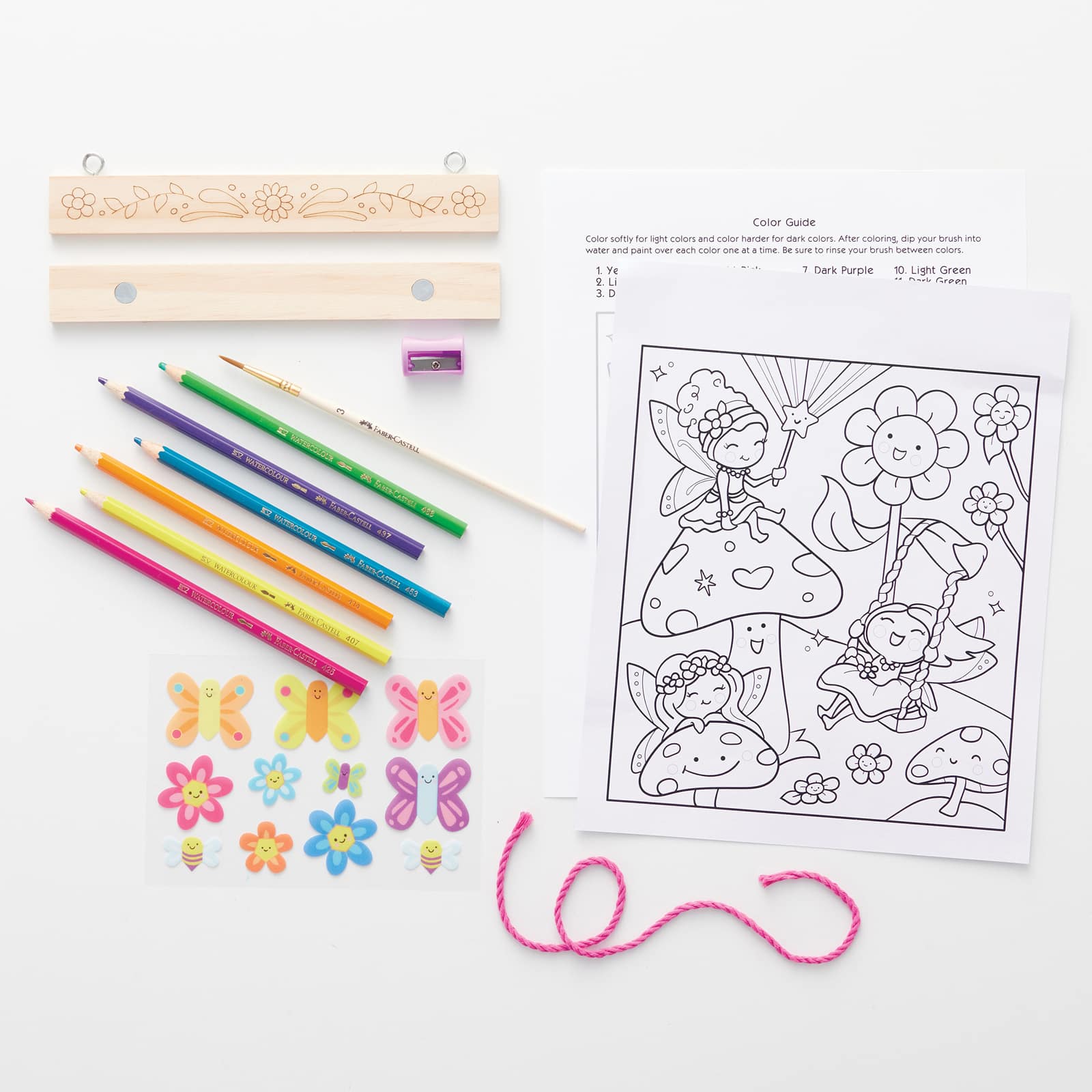 Faber-Castell&#xAE; Fairy Friends Paint by Number Wall Art Kit