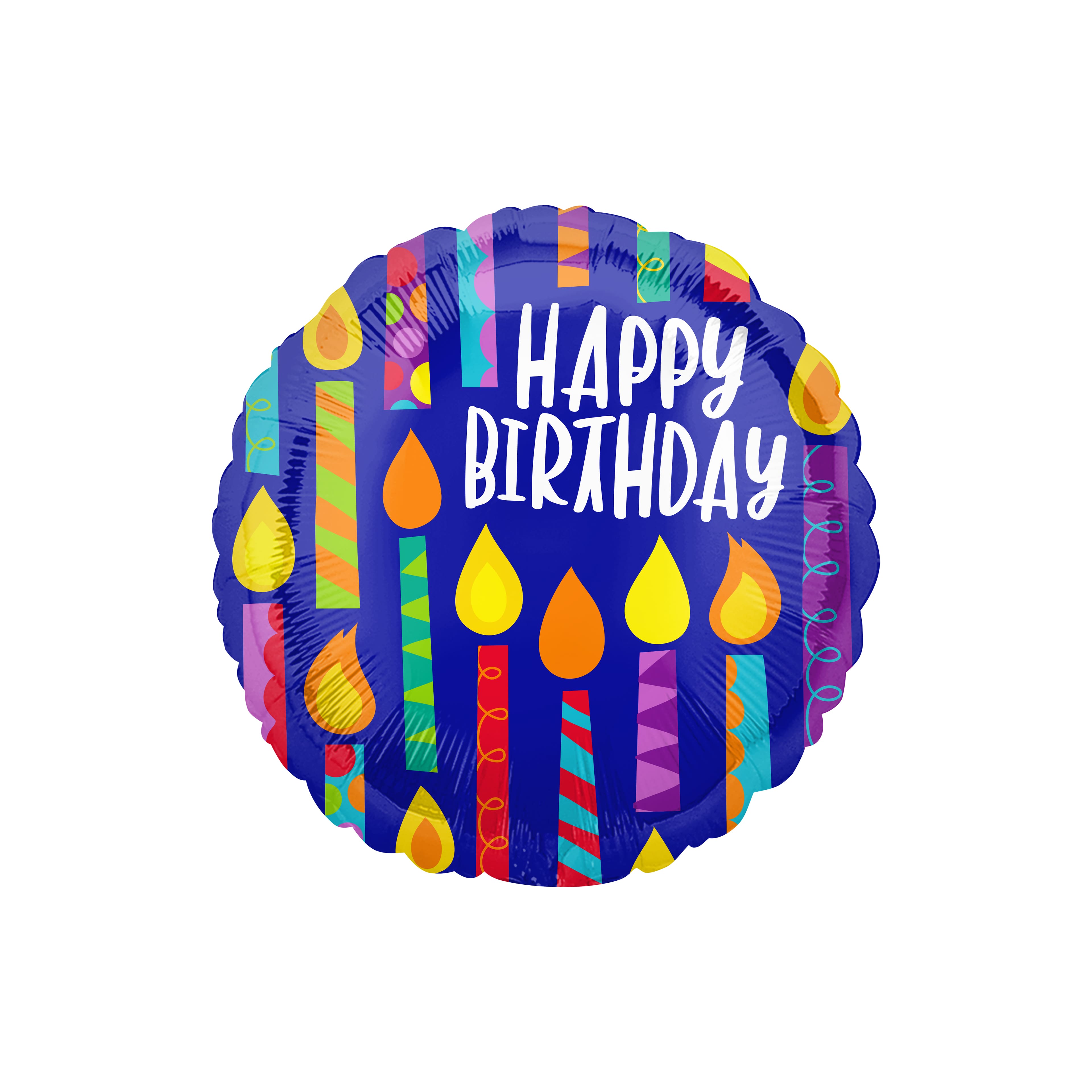 17" Happy Birthday Happy Candles Balloon
