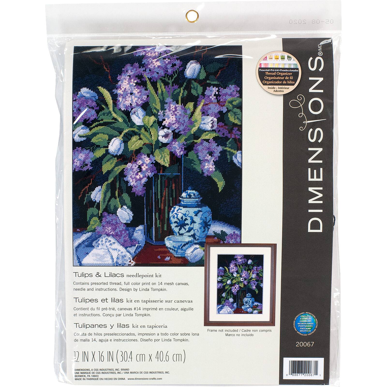 Dimensions&#xAE; Tulips &#x26; Lilacs Needlepoint Kit
