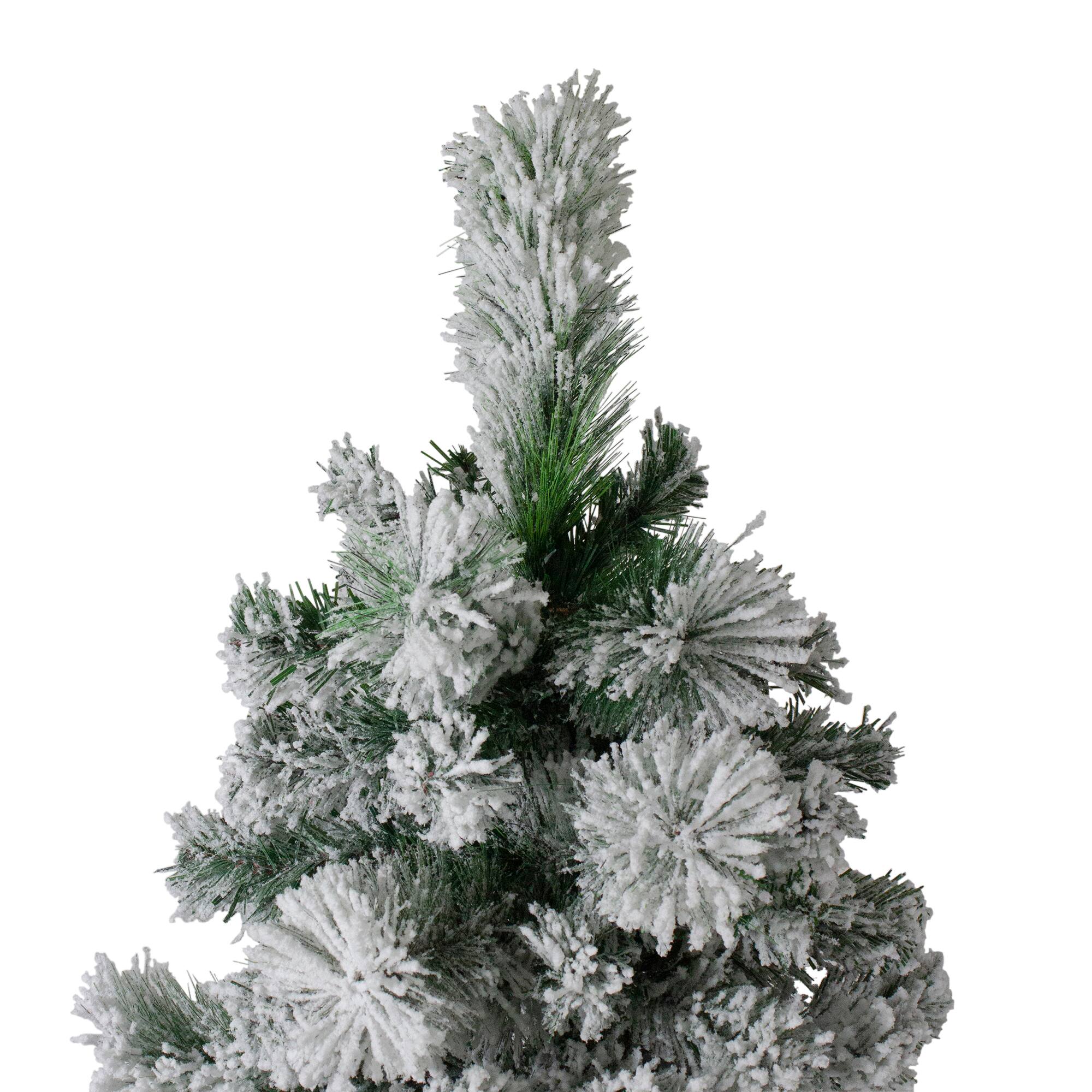 7.5ft. Unlit Flocked Somerset Spruce Artificial Christmas Tree