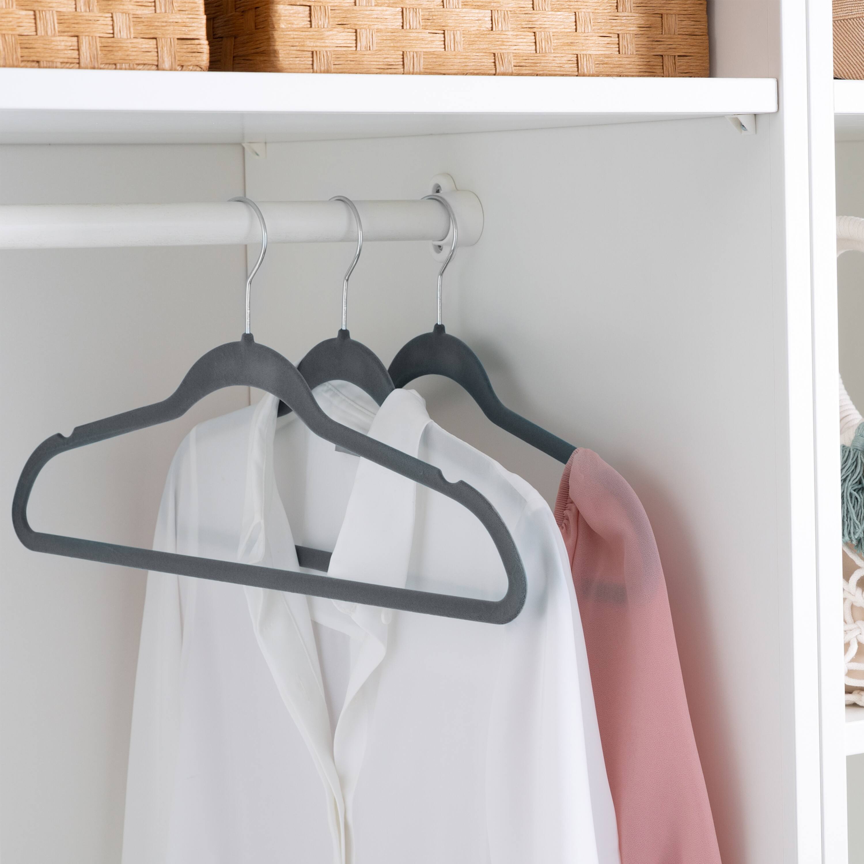 Simplify Super Slim Velvet Huggable Hangers, 10ct.
