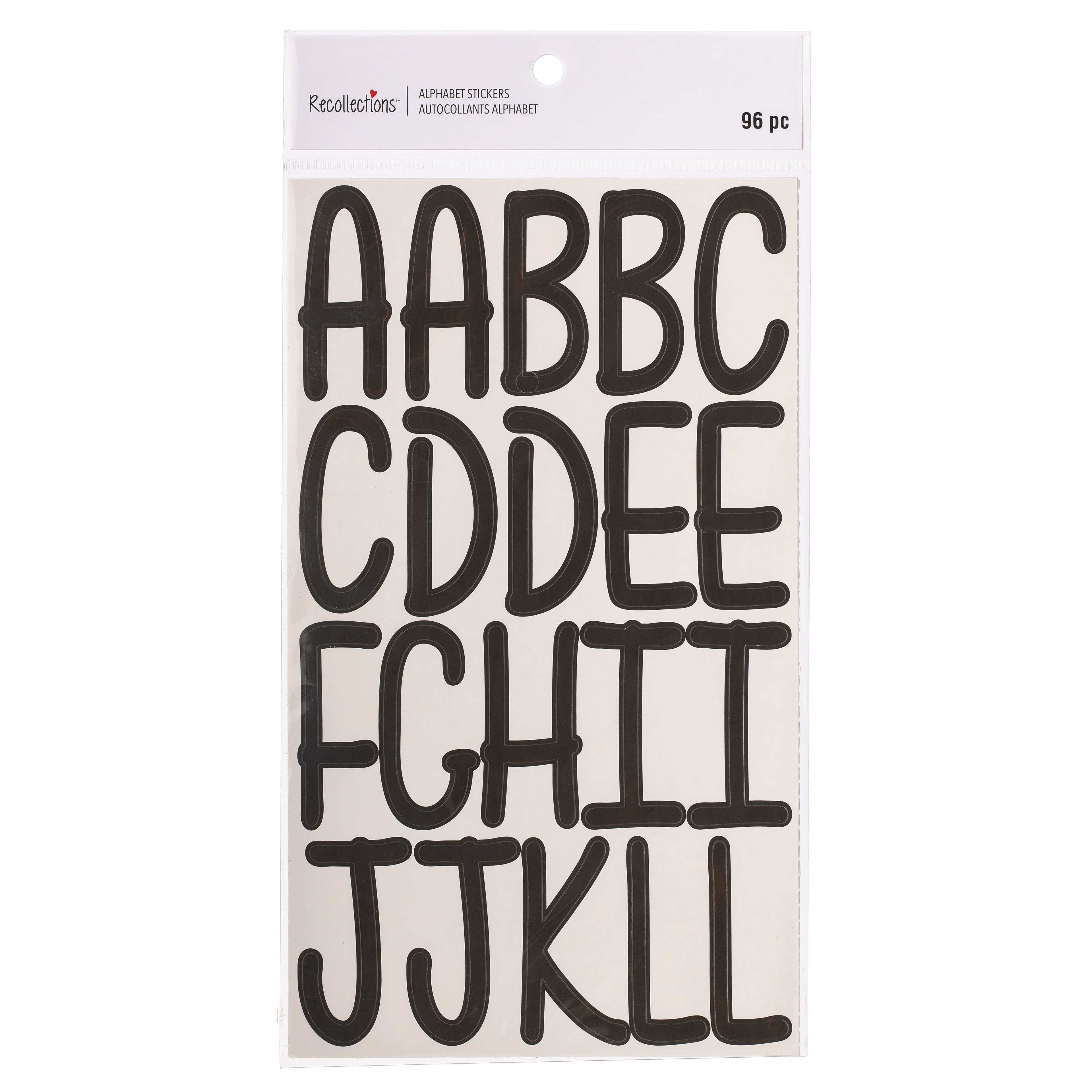 Black Large Marker Font Alphabet Stickers by Recollections™