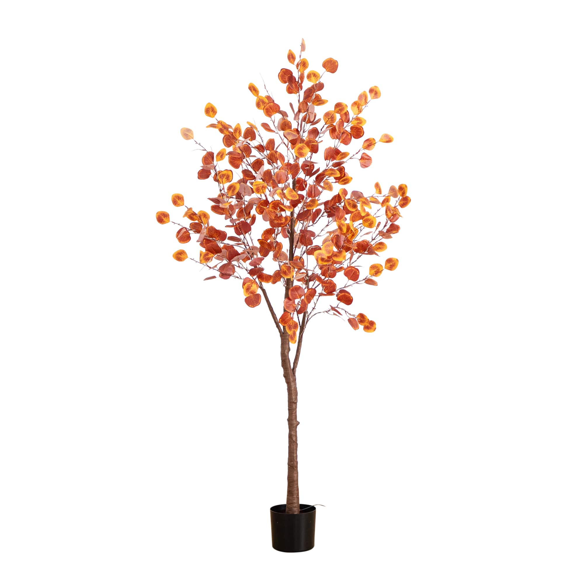 6ft. Pre-Lit LED Autumn Eucalyptus Artificial Fall Tree