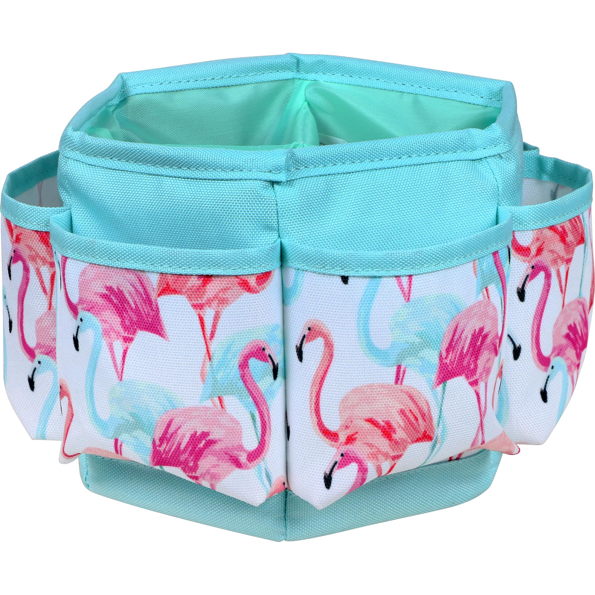 SINGER&#xAE; Flamingo Print Sewing Spinning Tabletop Organizer