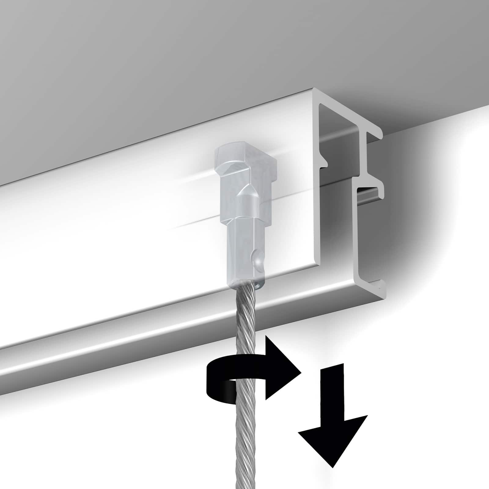 HangZ&#xAE; 6ft. Gallery Rail Hanging System