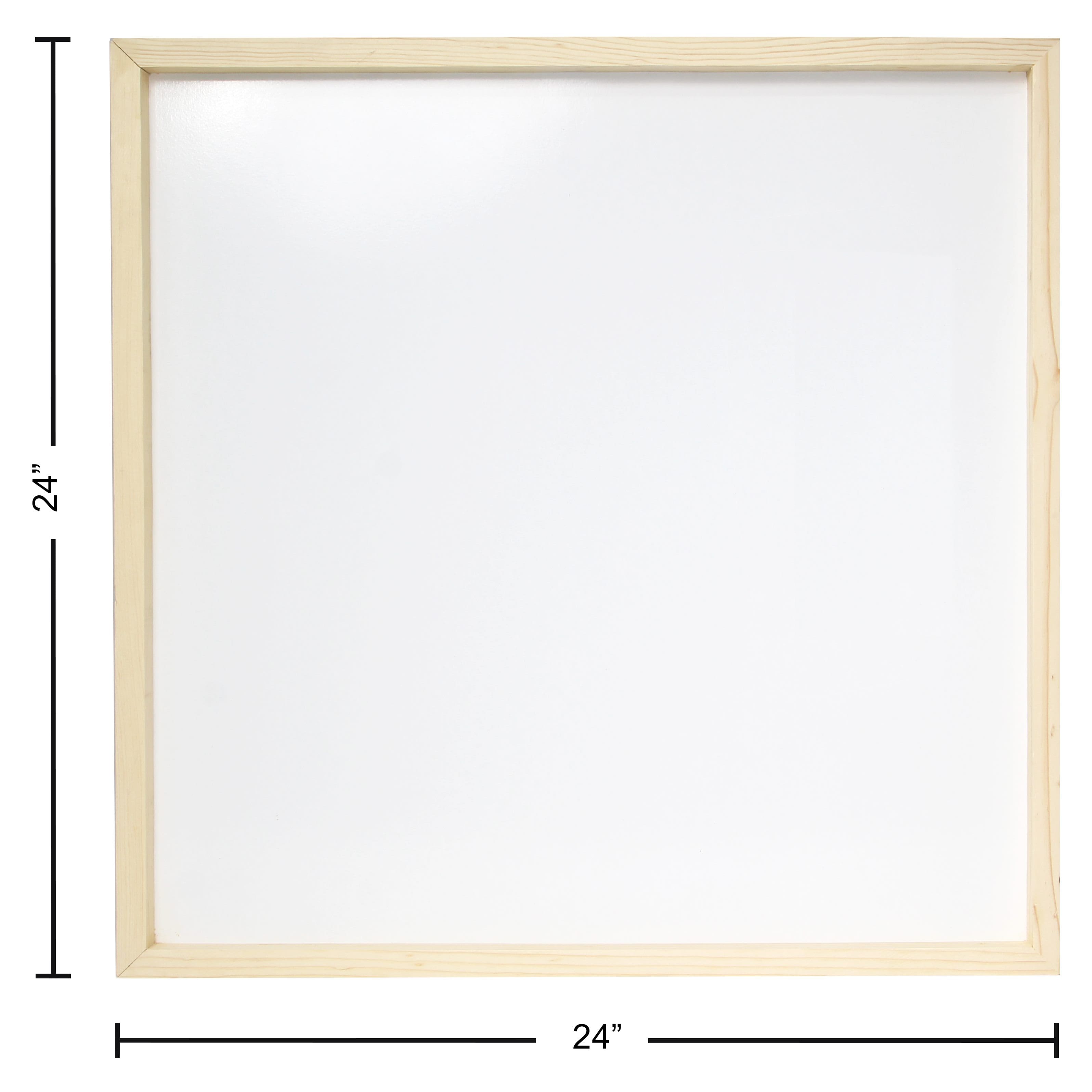 Good Wood by Leisure Arts Unfinished Wood 24&#x22; x 24&#x22; Shadow Box Dry Erase Board