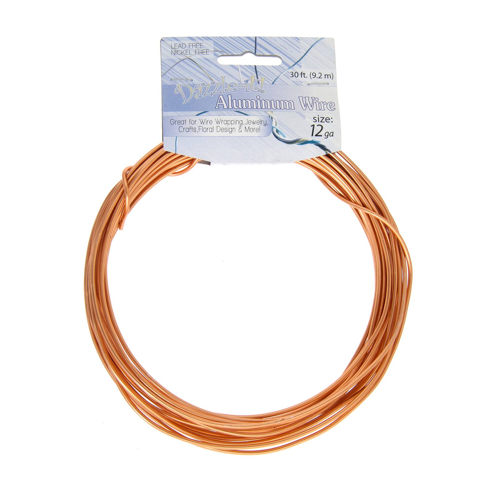 John Bead 12 Gauge Aluminum Jewelry Wire, 30ft.