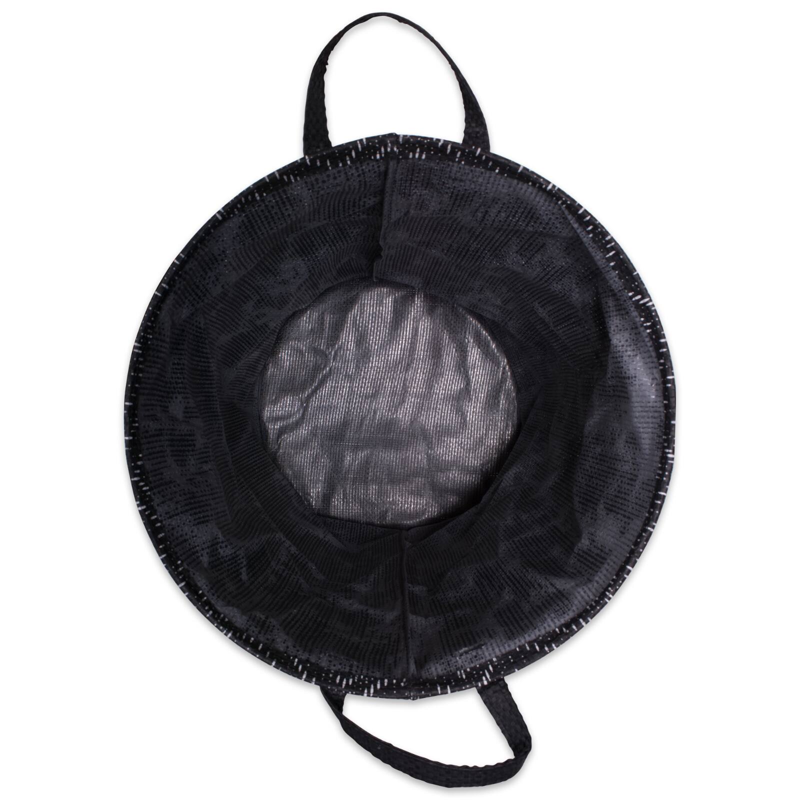 DII® Medium Round Black & White Tribal Chevron PE-Coated Woven Paper Laundry Bin, 2ct.