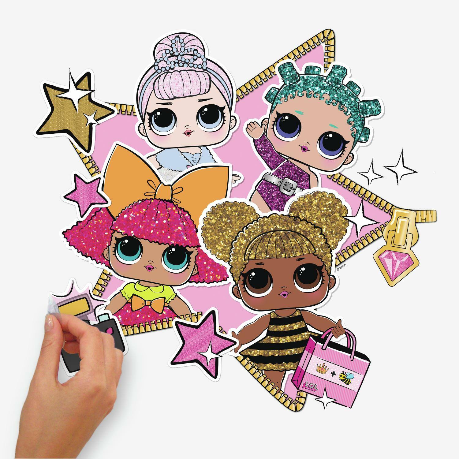 RoomMates Lol Surprise! Peel & Stick Giant Wall Decals
