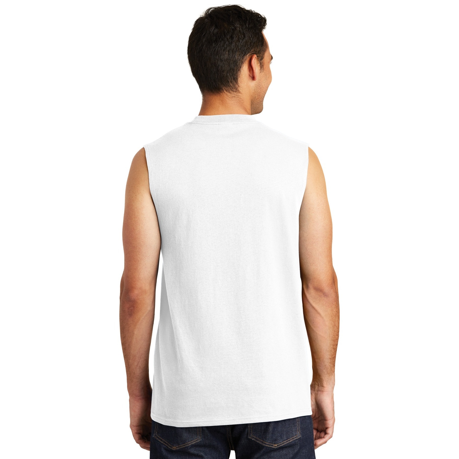 Port & Company® Men's Core Cotton Sleeveless T-Shirt