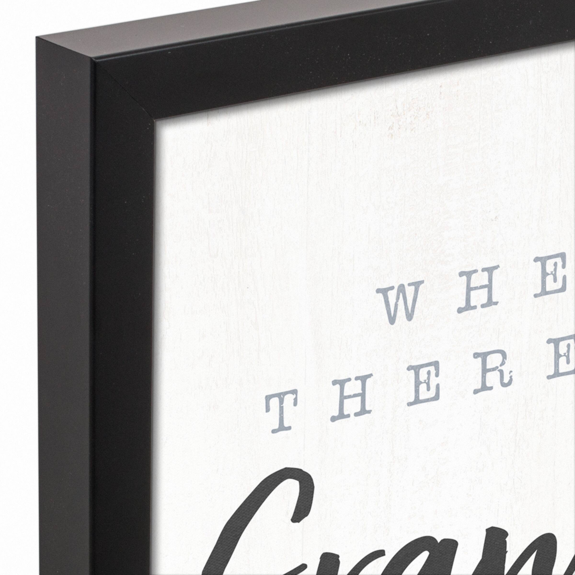 Grandpa Way Black Framed Canvas