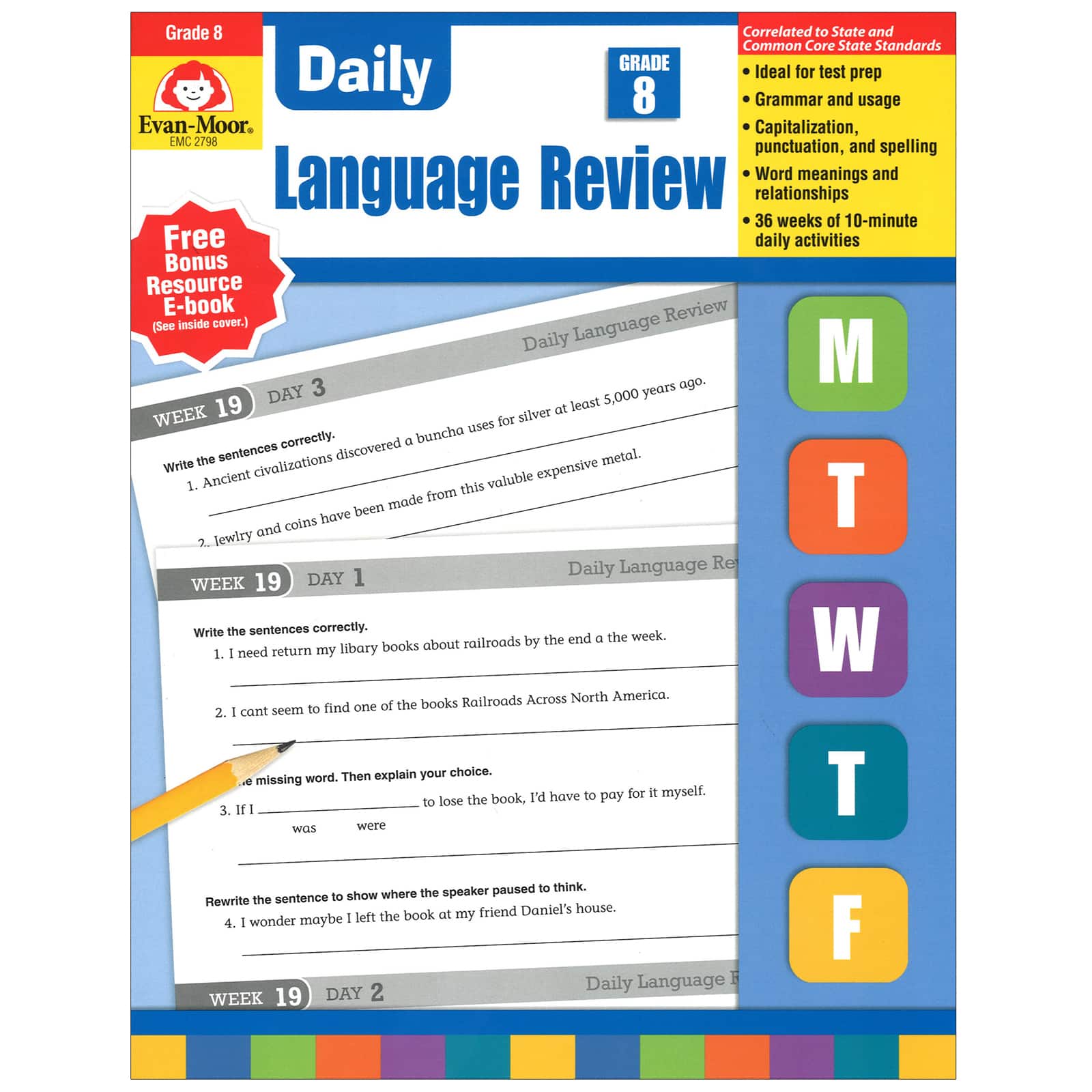 Evan-Moor® Grade 8 Daily Language Review Teacher's Edition Book