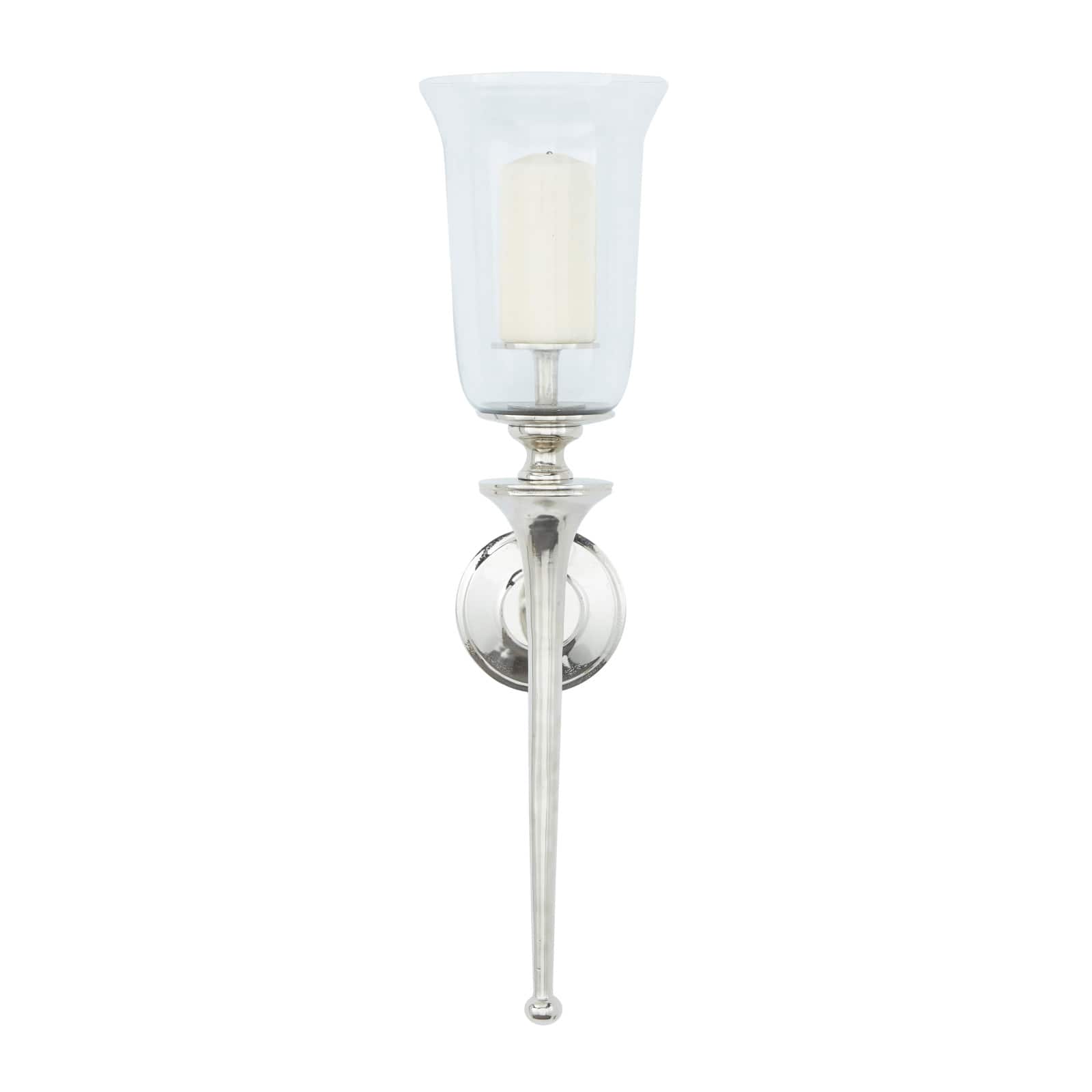 30&#x22; Silver Traditional Wall Sconce