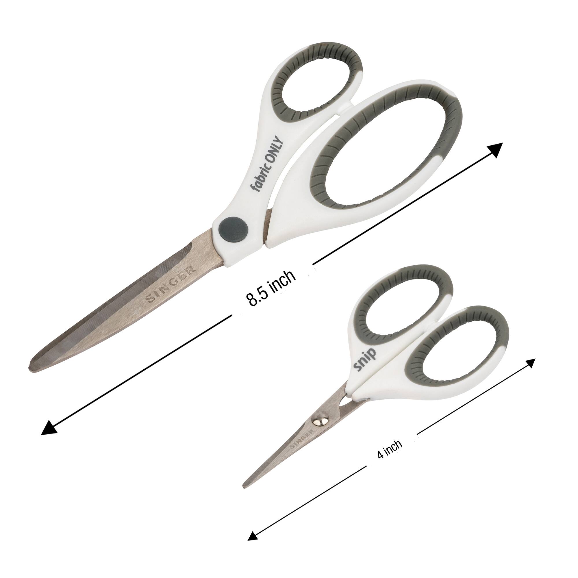 SINGER® 8.5" Sewing Scissors & 4" Detail Scissors, 6ct. Sewing Scissors Michaels
