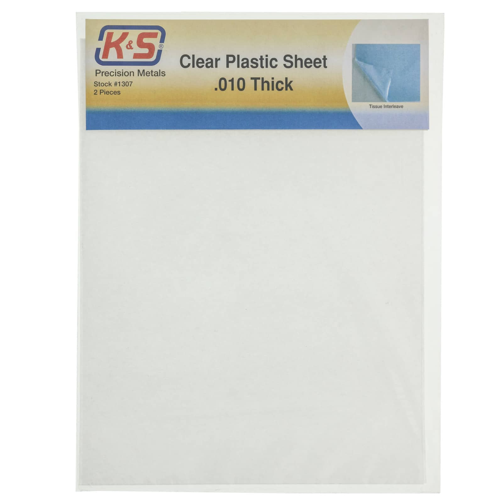 K&S Engineering® 8.5 x 11 Clear Plastic Sheets, 2ct.