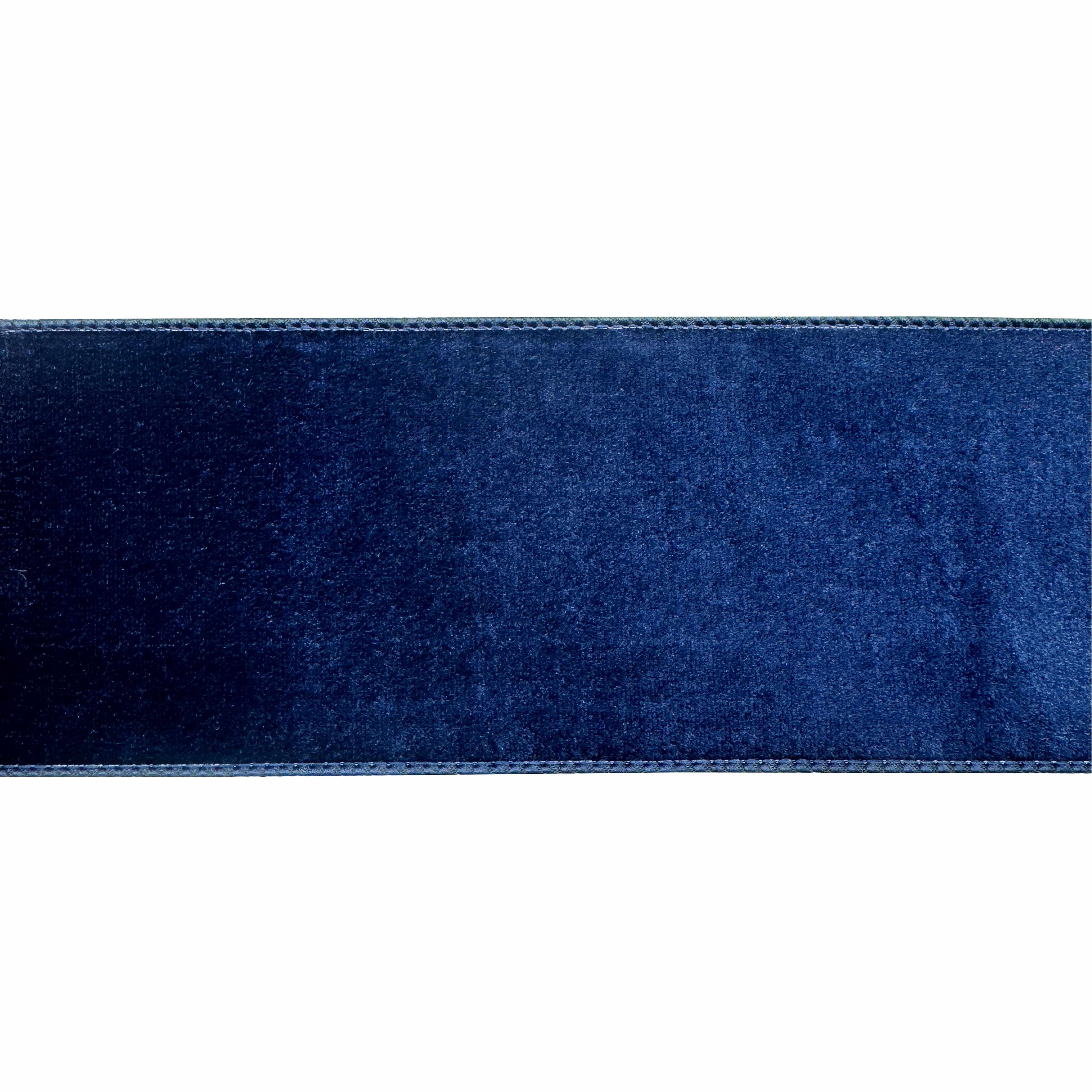 3.5&#x22; x 25ft. Navy Wired Velvet Ribbon by Celebrate It&#xAE;
