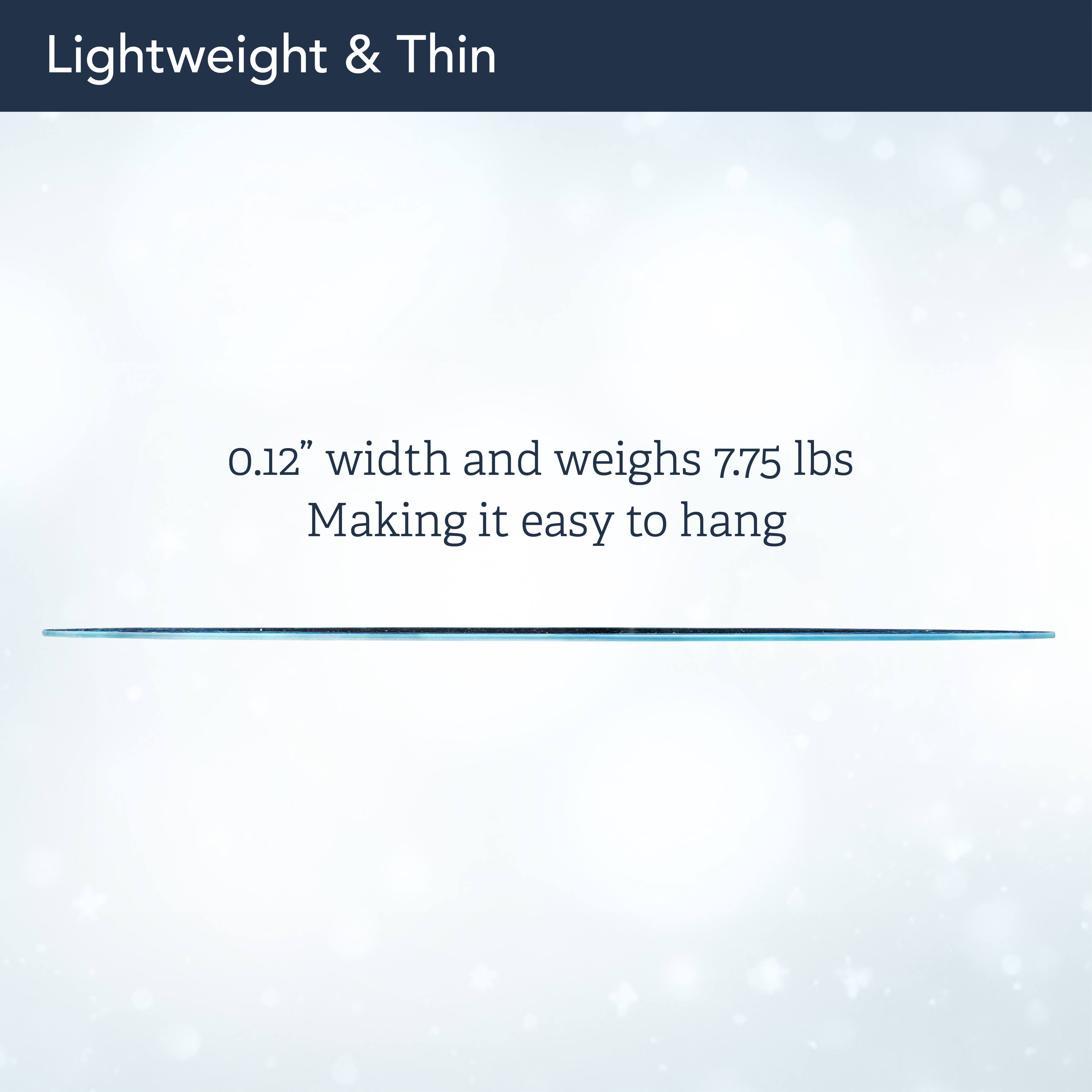 Head West Charcoal Tile Framed Oval Wall Vanity Mirror - 23" x 29"