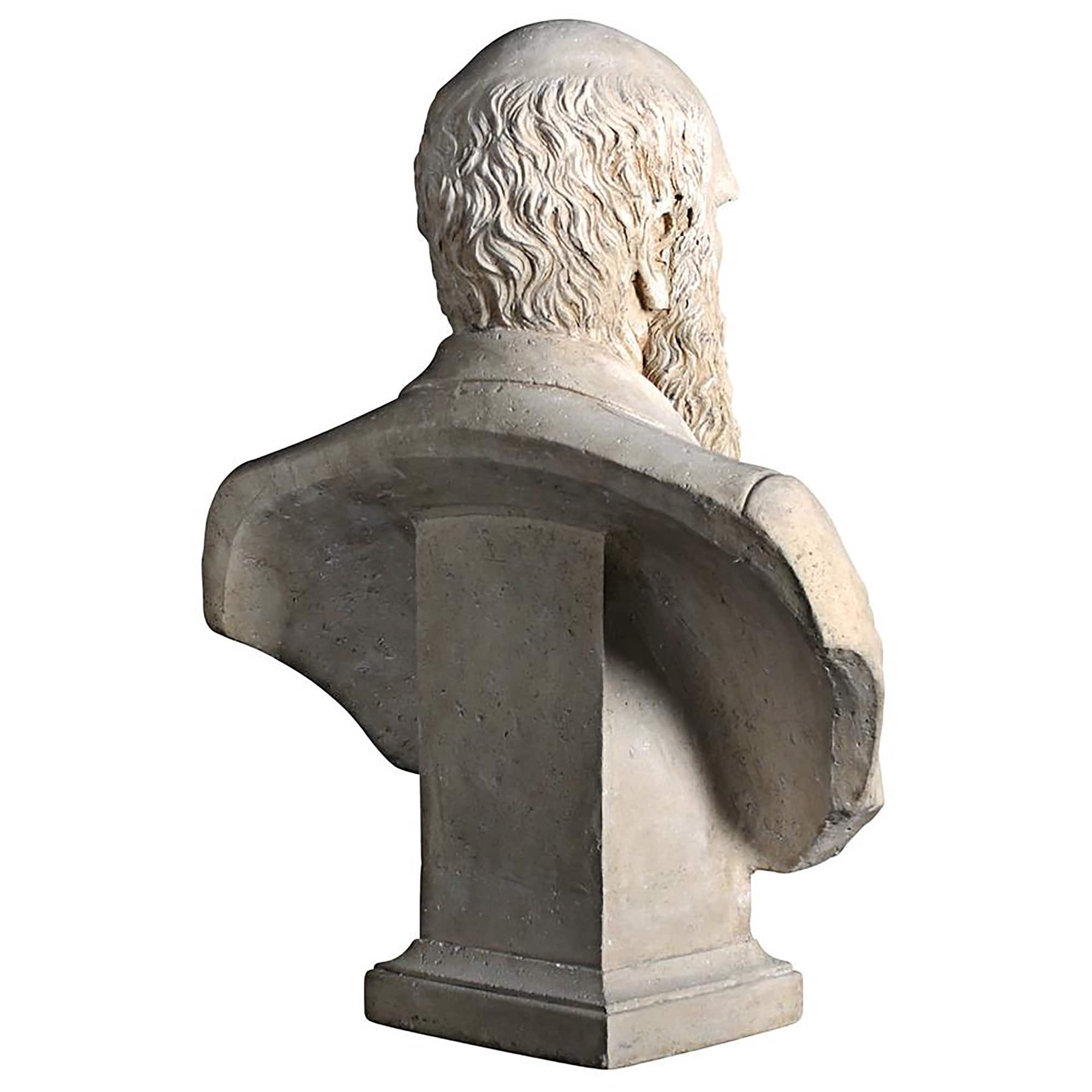 Design Toscano 27&#x22; The Evolution of Charles Darwin Bust Statue