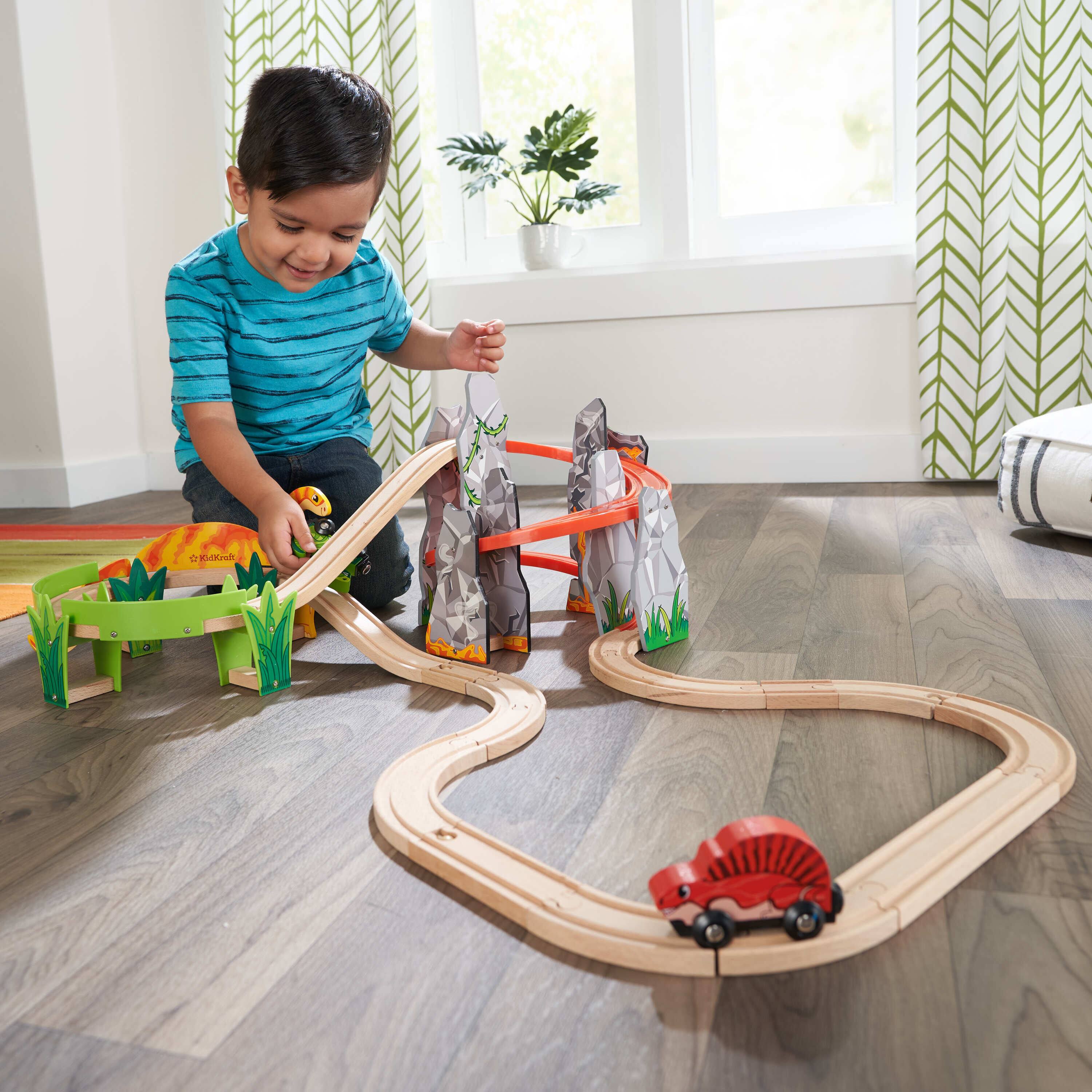 KidKraft Adventure Tracks&#x2122; Dino World Volcano Escape