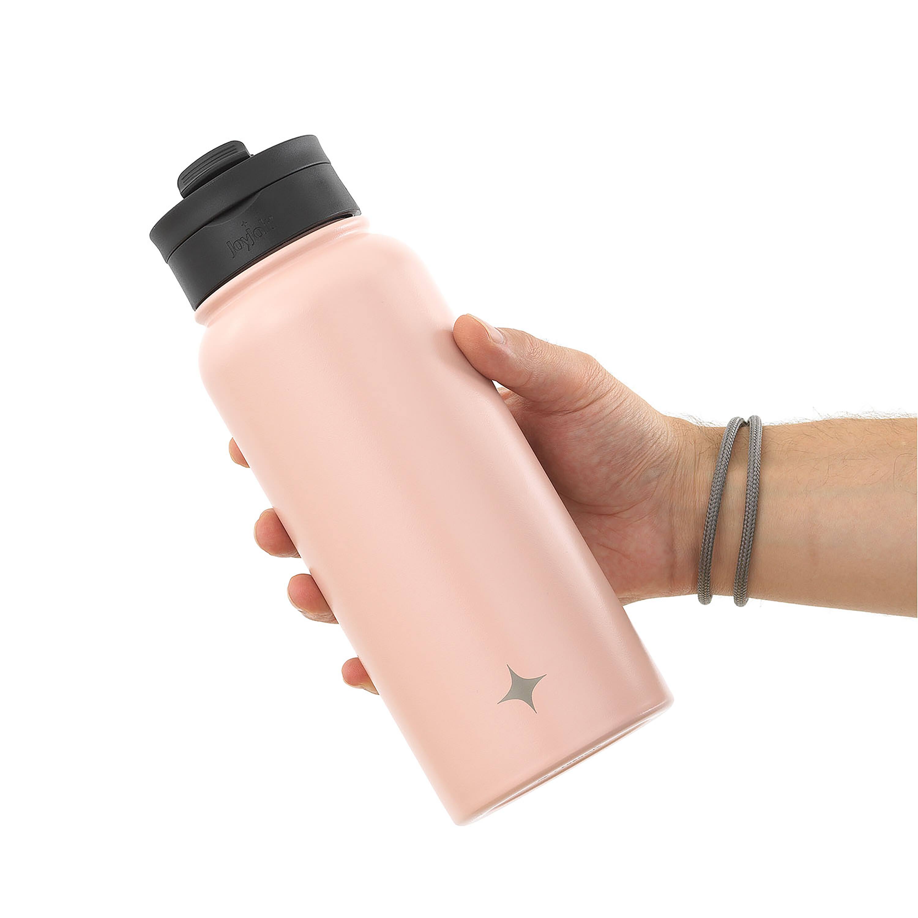 JoyJolt® 32oz. Vacuum Insulated Water Bottle With Flip Lid & Sport Straw Lid