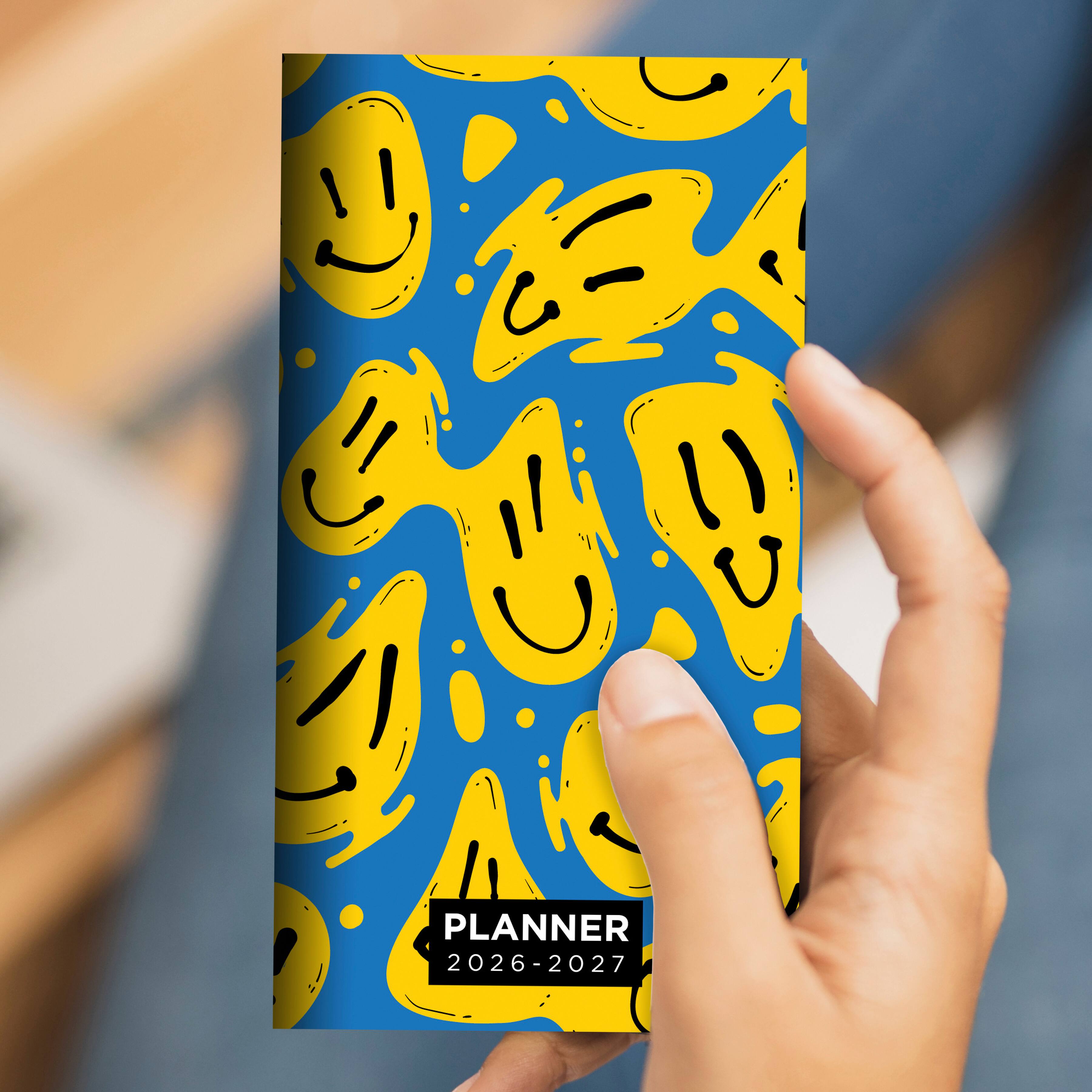 2026-2027 Smiley Small Monthly Pocket Planner