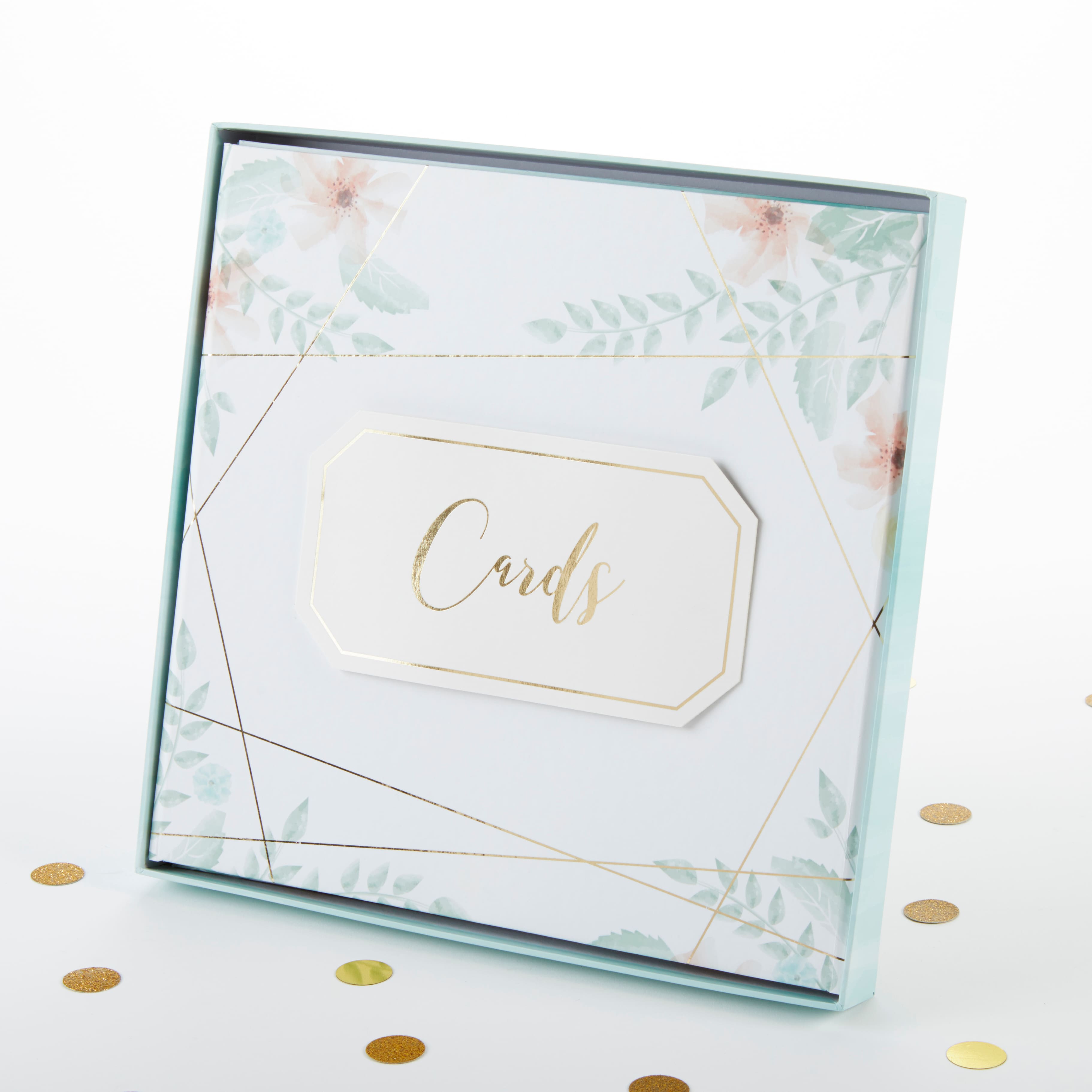 Kate Aspen&#xAE; Geometric Floral Card Box