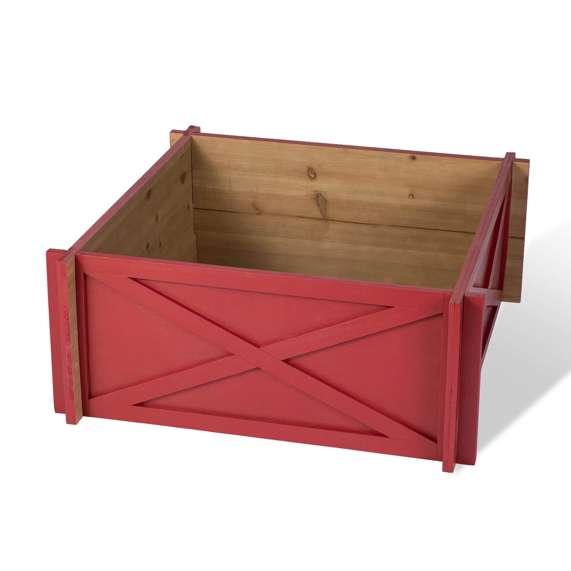 Glitzhome&#xAE; Red Wood Tree Collar