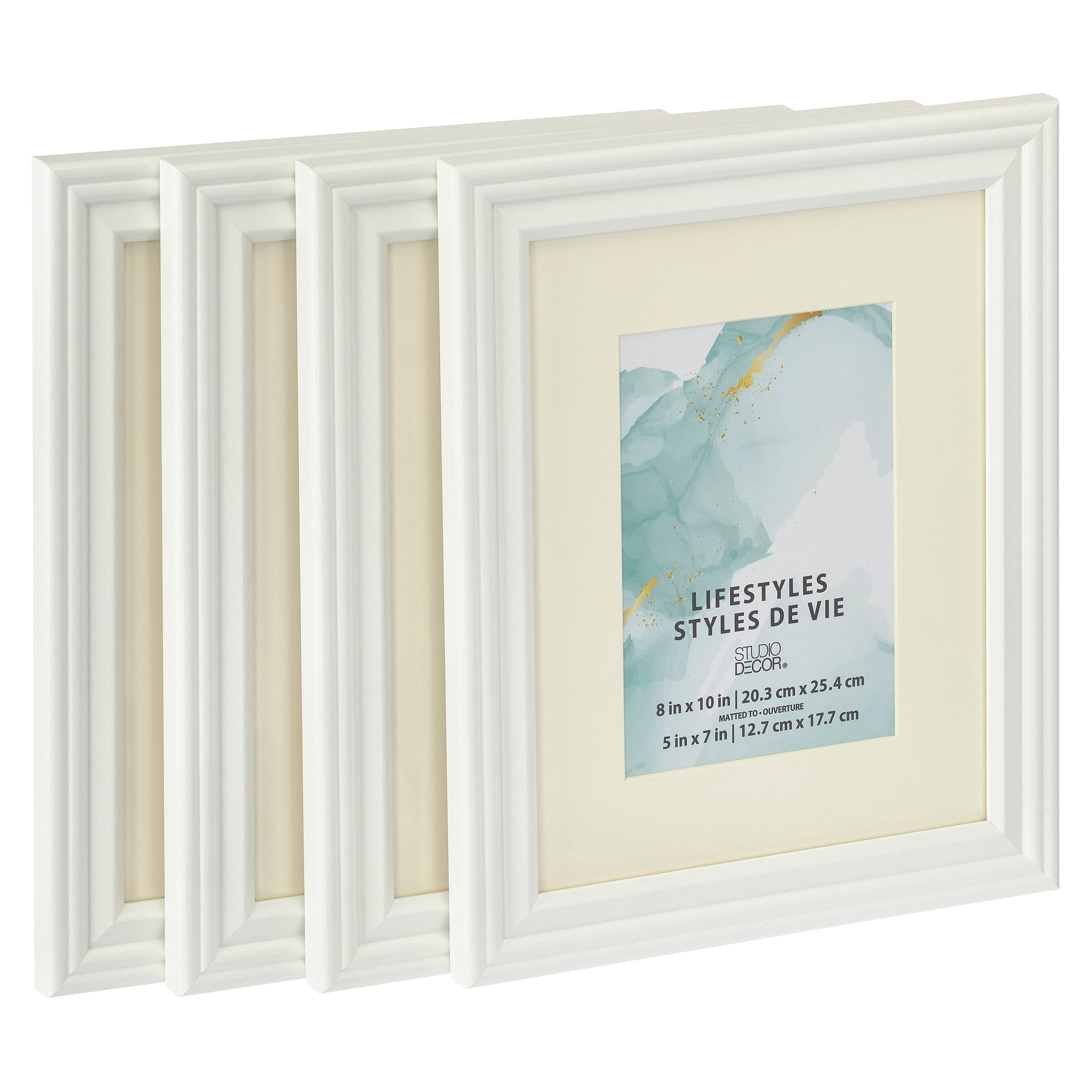 4 Packs: 4 ct. (16 total) White 5" x 7" Frame with Mat, Lifestyles by Studio Décor®