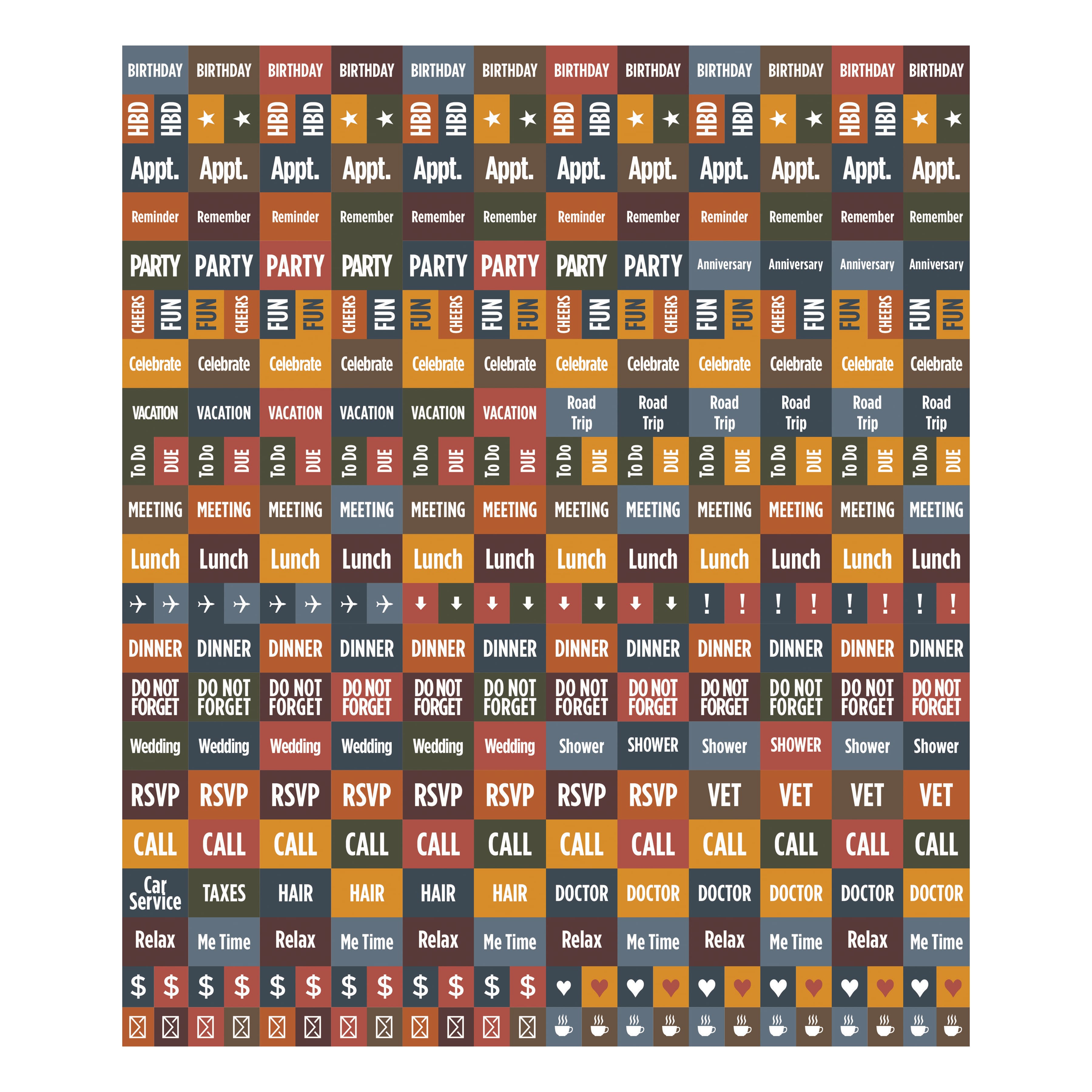 TF Publishing 2025 Big Print Wall Calendar