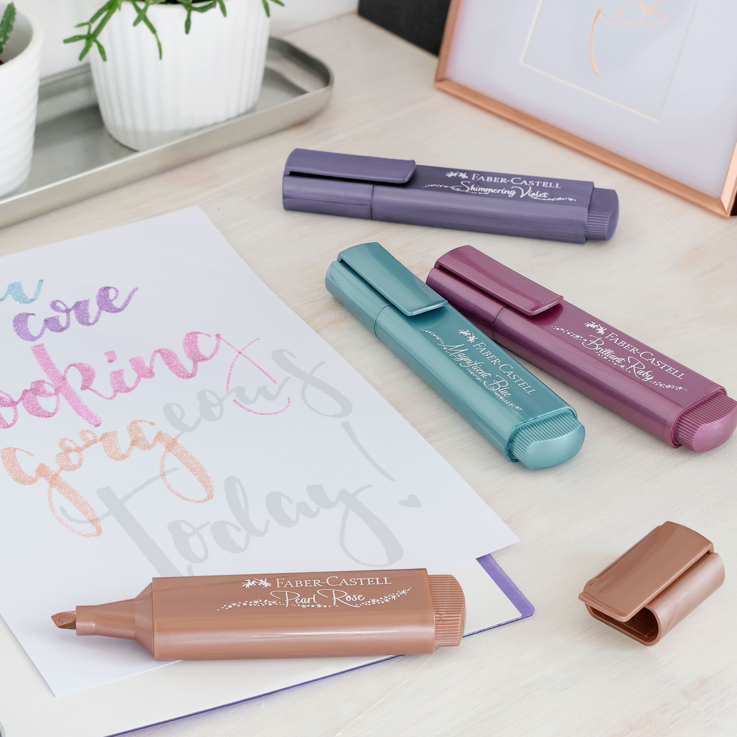 Faber-Castell® Textliner Sparkling Effect 8 Color Metallic Highlighters