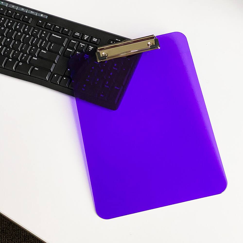 JAM Paper Letter Size Plastic Clipboards, 12ct.