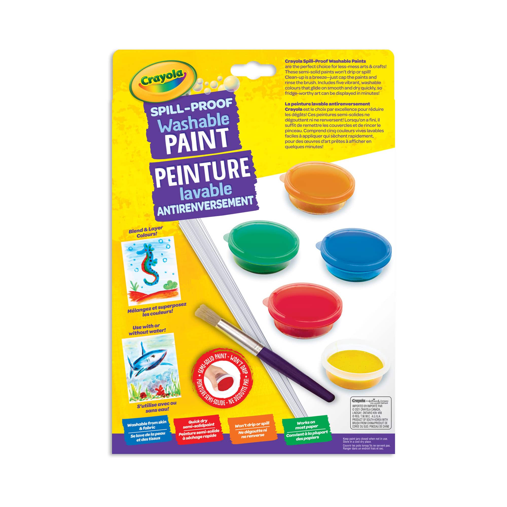 Crayola&#xAE; Spill-Proof Washable Paint Kit