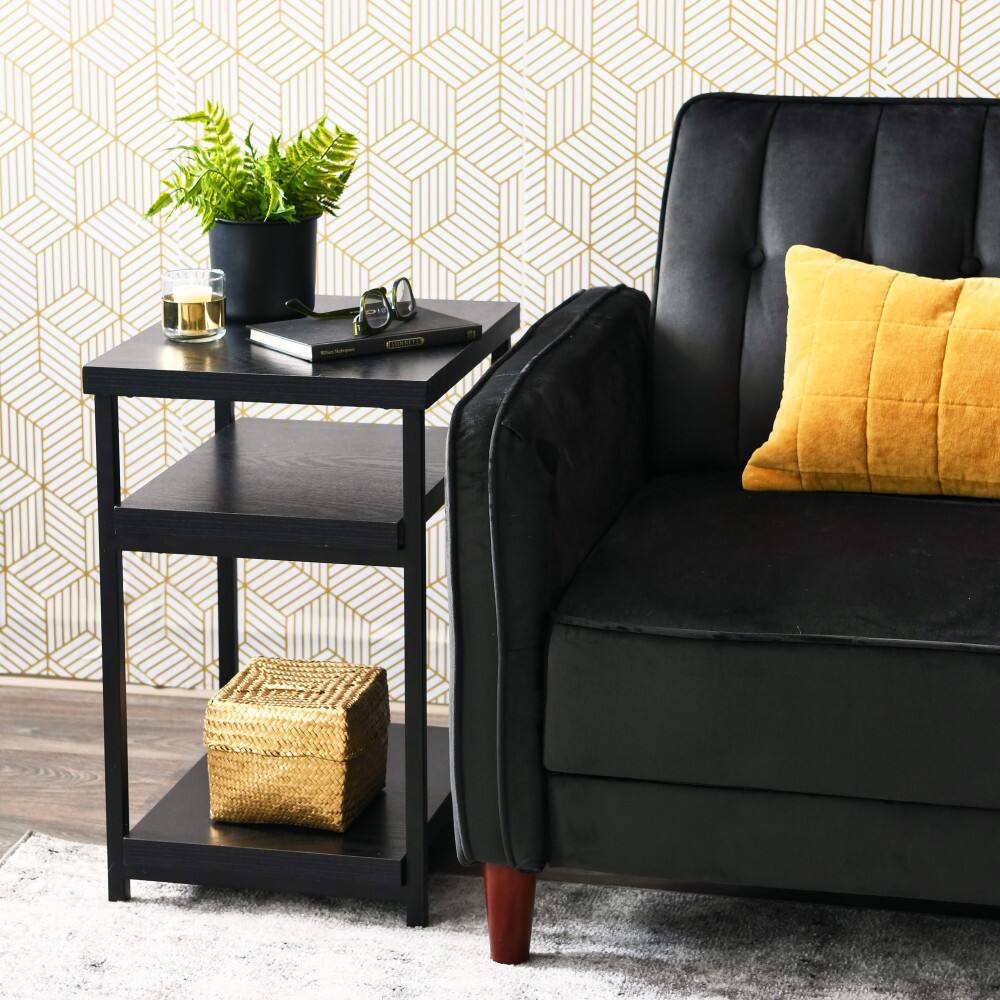 Household Essentials Jamestown 2-Shelf End Table