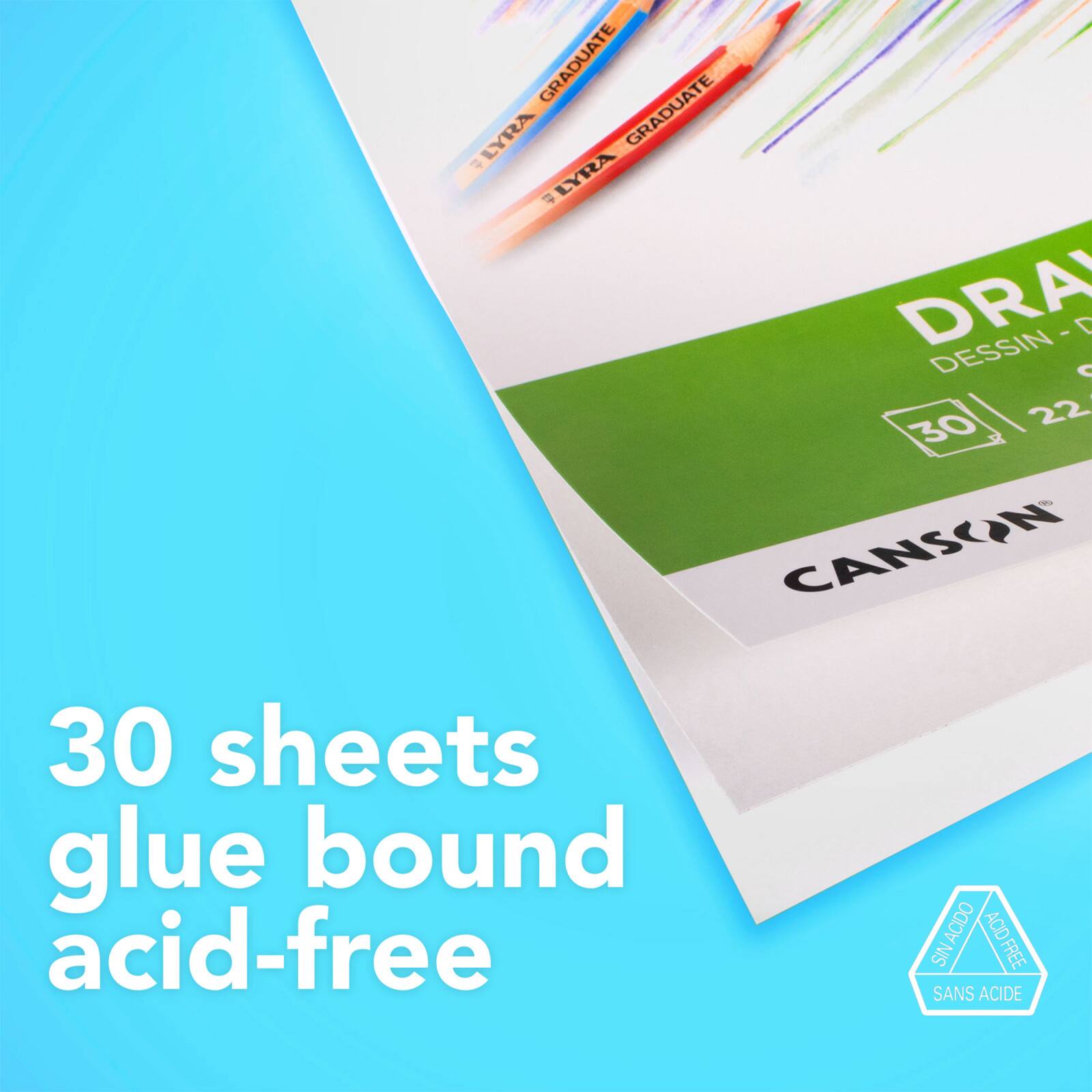 Canson® Graduate Foldover Drawing Pad, 9" x 12"