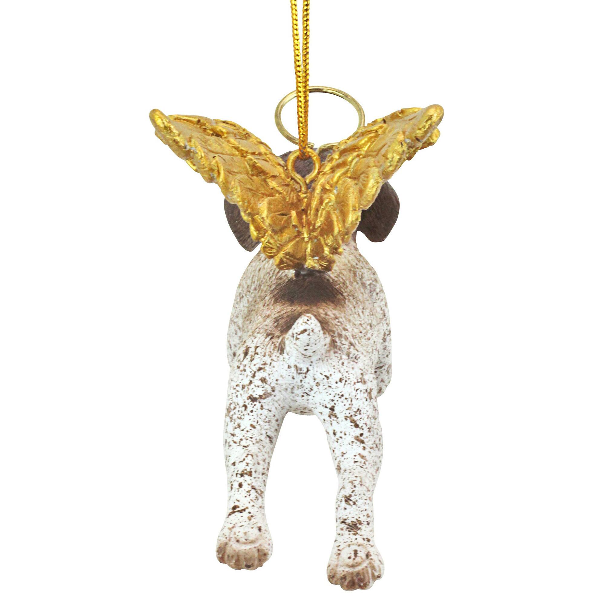 4" Honor the Pooch Pointer Holiday Dog Angel Ornament