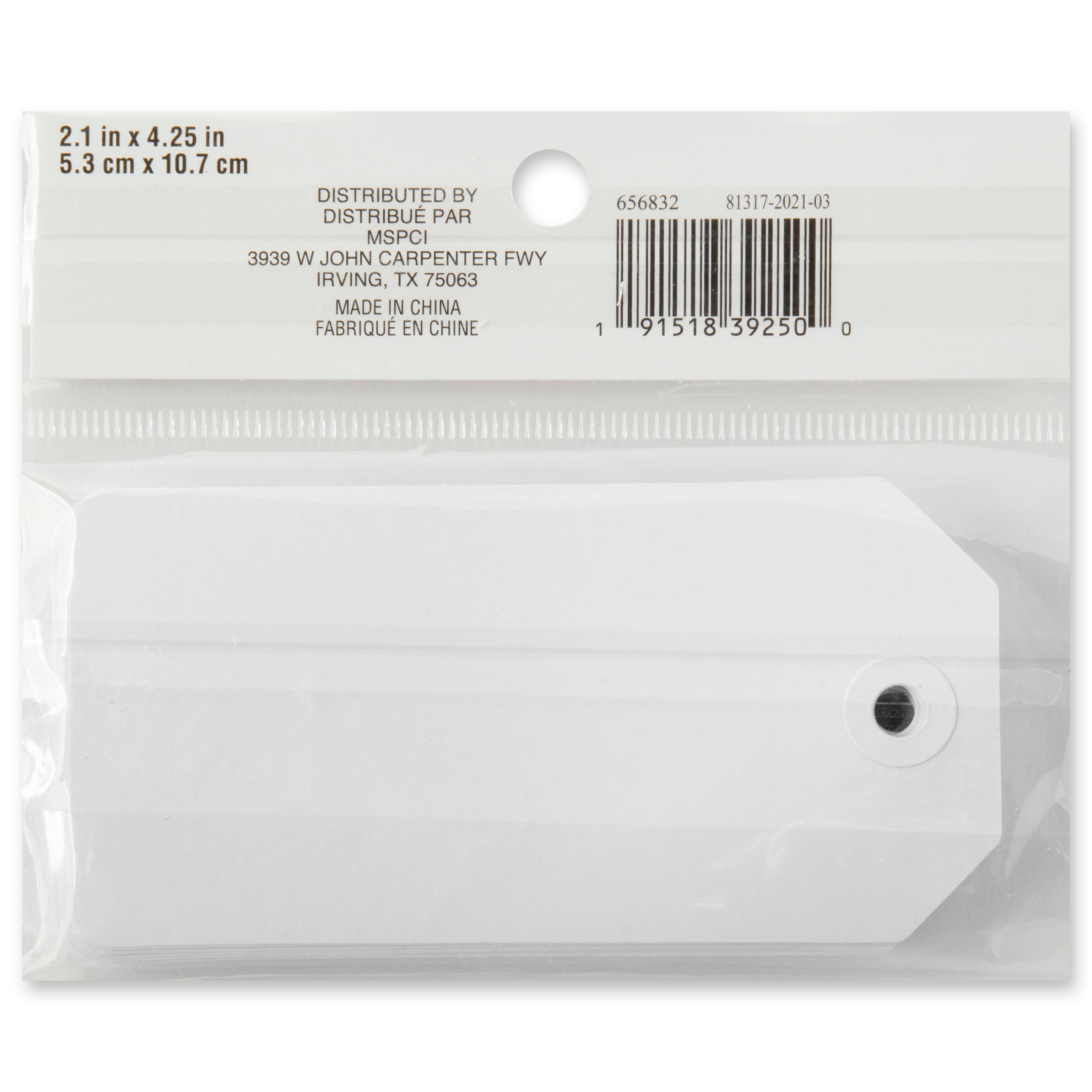 12 Packs: 20 ct. (240 total) Medium White Tags by Recollections™